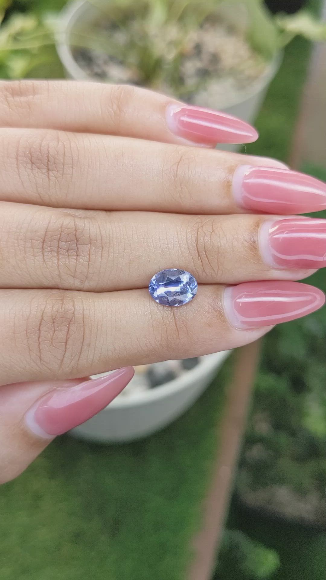 2.08 Ct. Blue Sapphire from Ceylon (Sri Lanka) Size Video