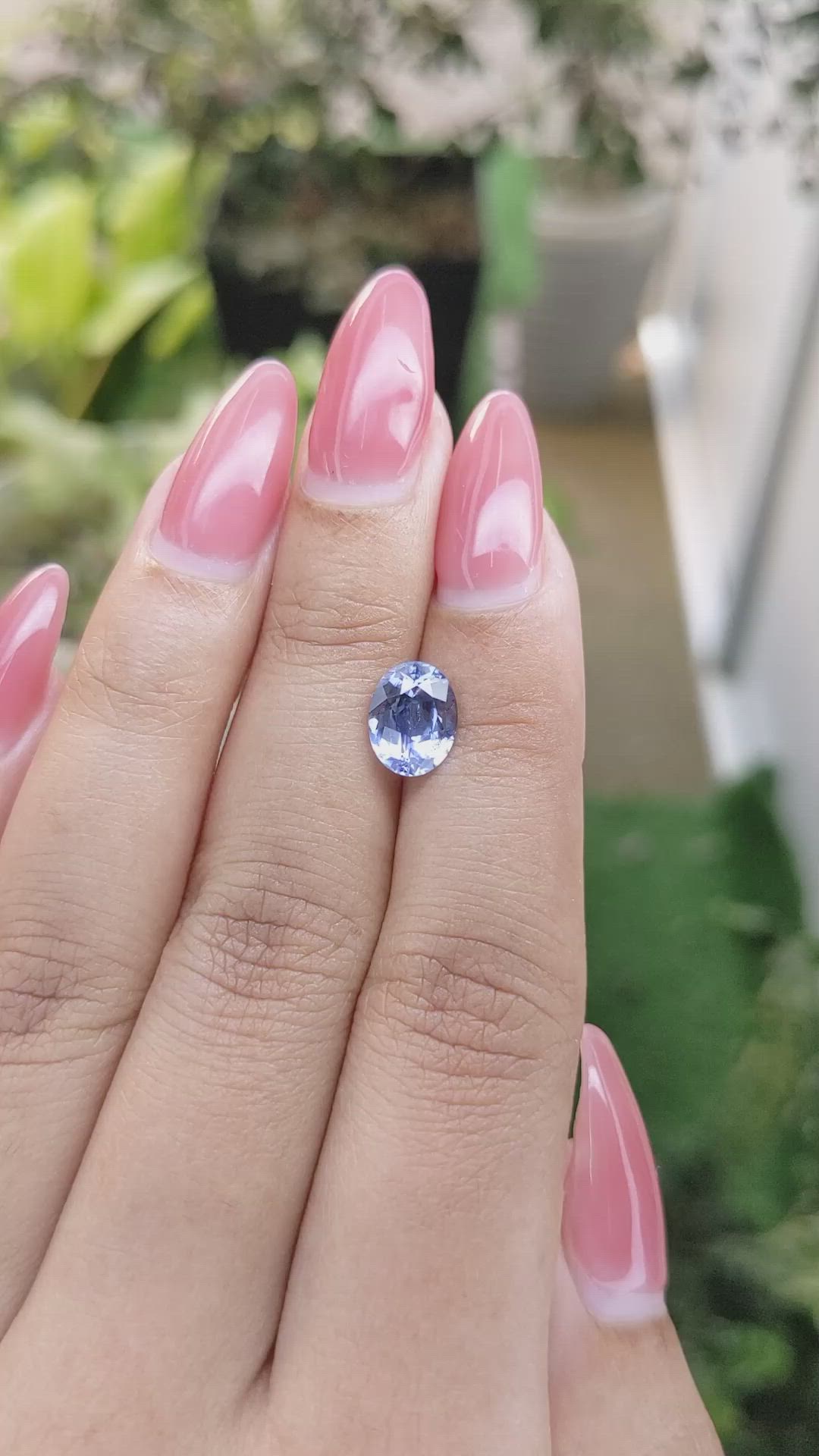 2.08 Ct. Blue Sapphire from Ceylon (Sri Lanka) Size Video