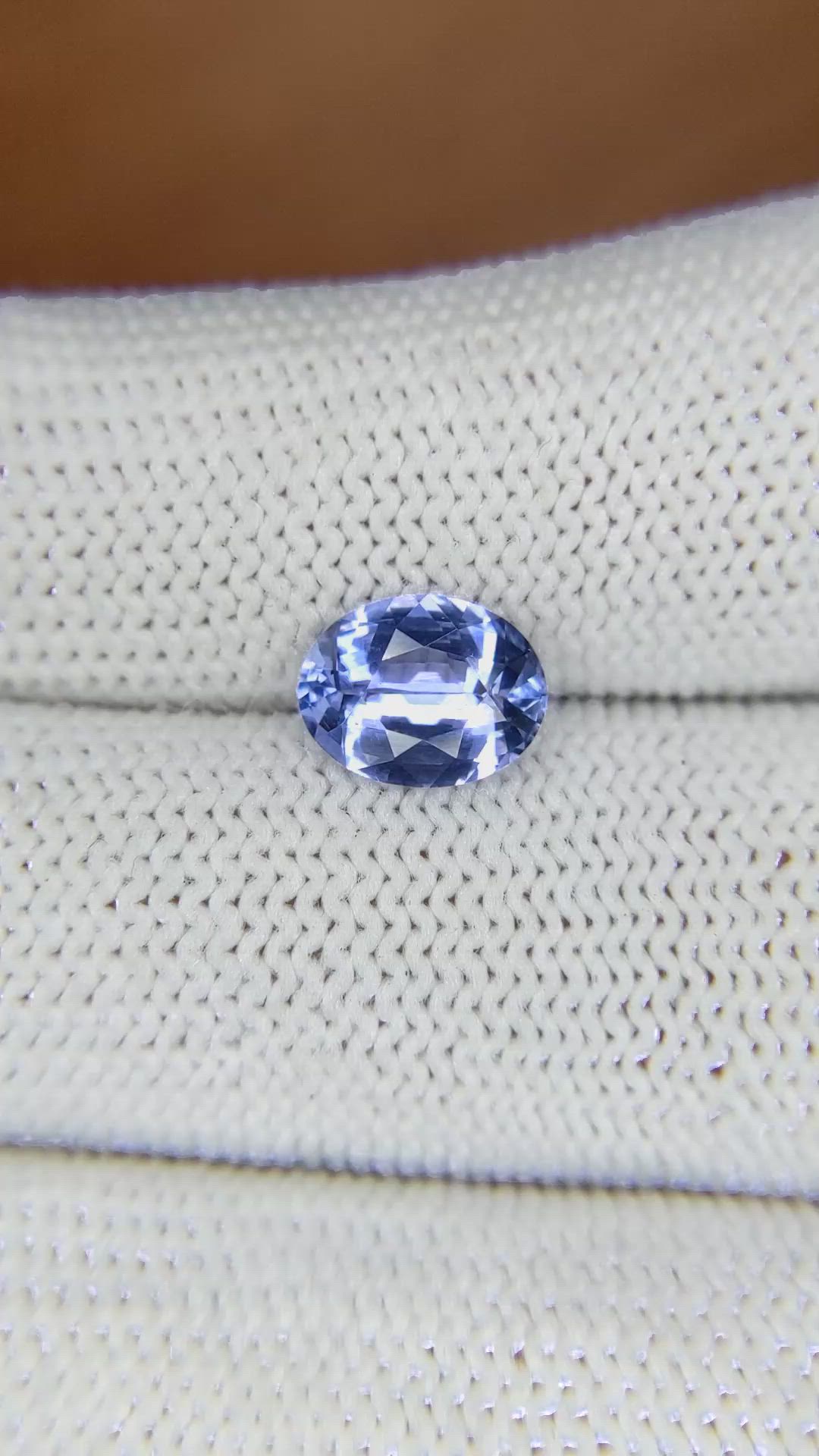 2.08 Ct. Blue Sapphire from Ceylon (Sri Lanka) Size Video