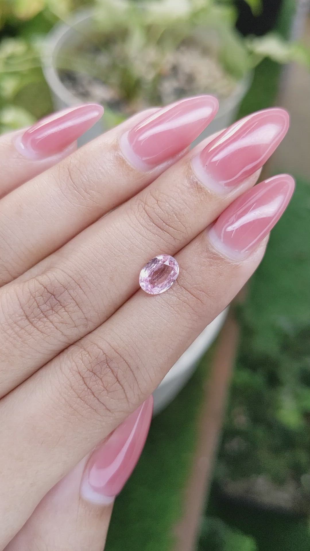 1.43 Ct. Pink Sapphire from Ceylon (Sri Lanka) Size Video