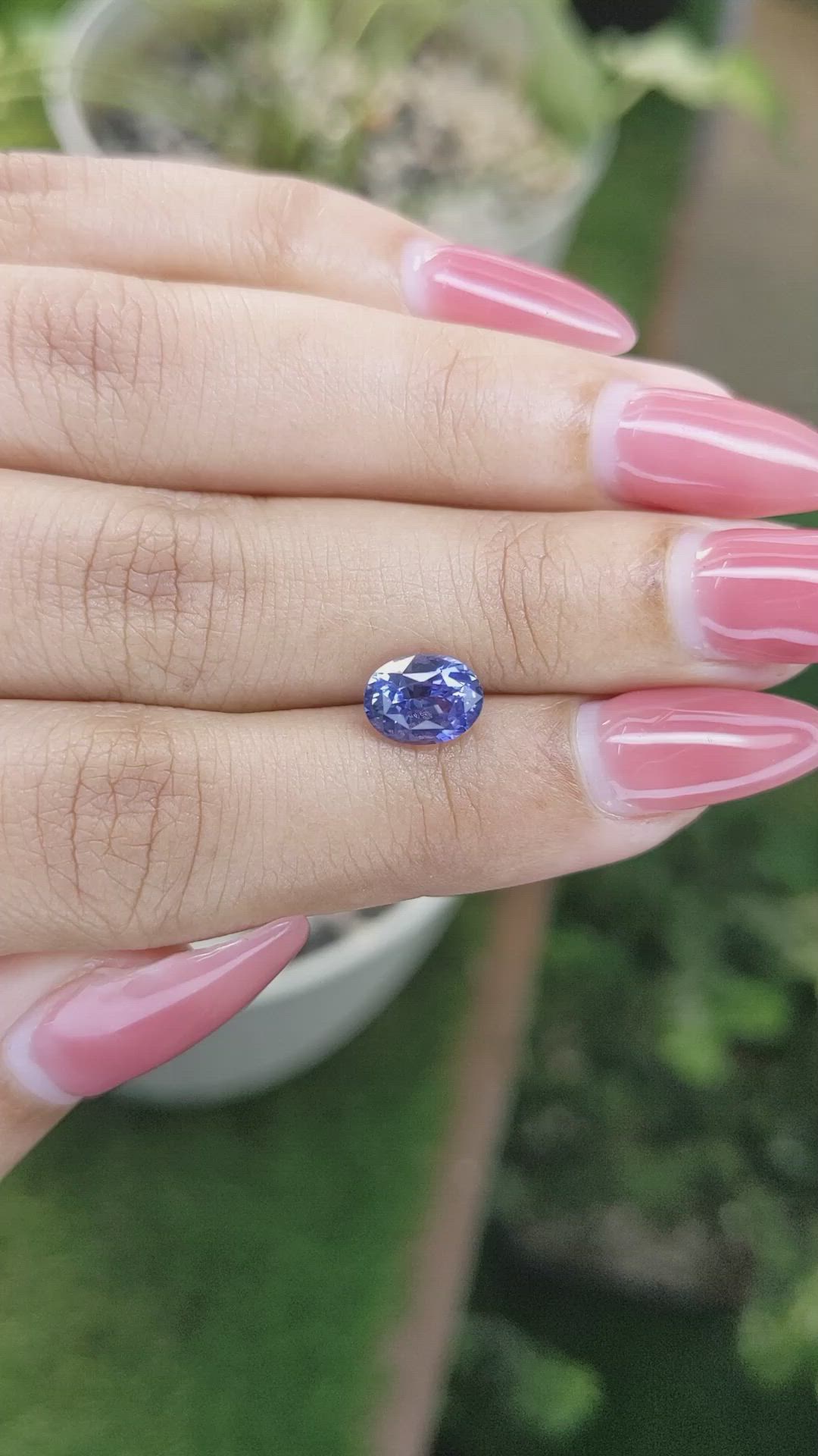 2.21 Ct. Blue Sapphire from Ceylon (Sri Lanka) Size Video