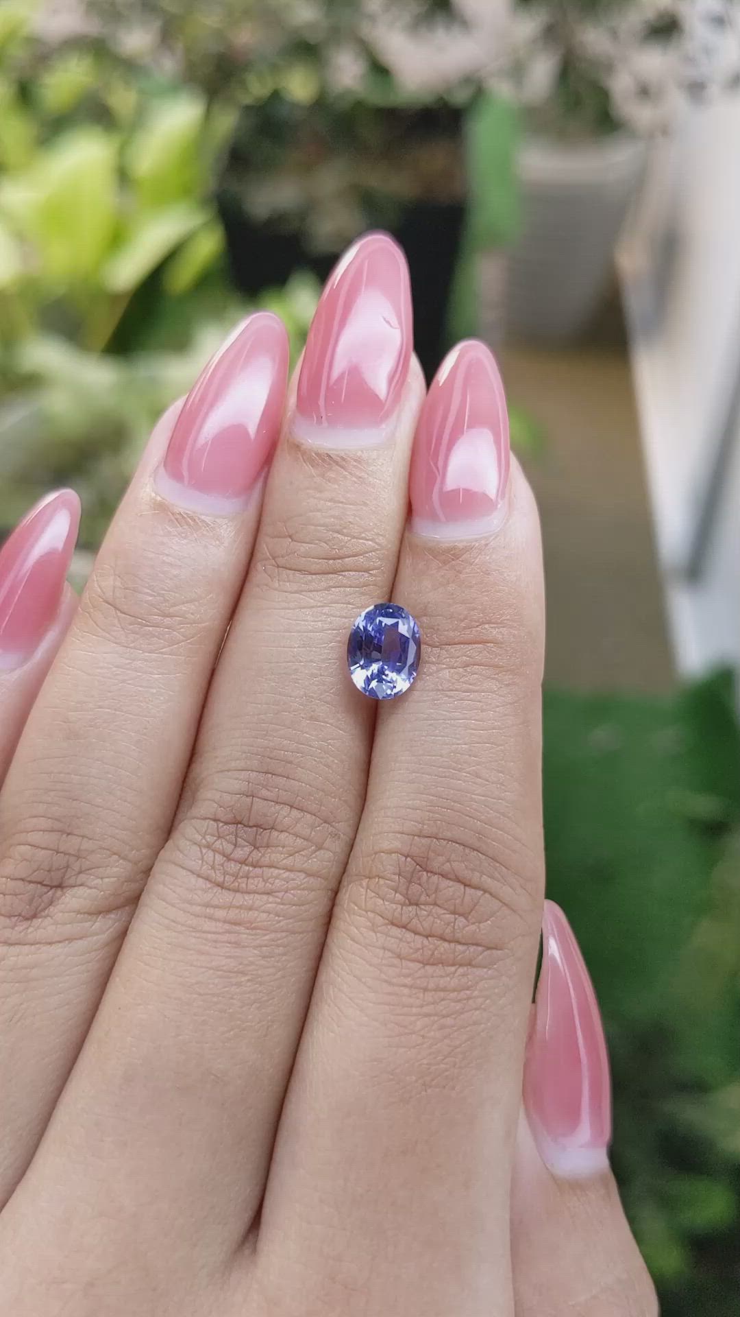 2.21 Ct. Blue Sapphire from Ceylon (Sri Lanka) Size Video