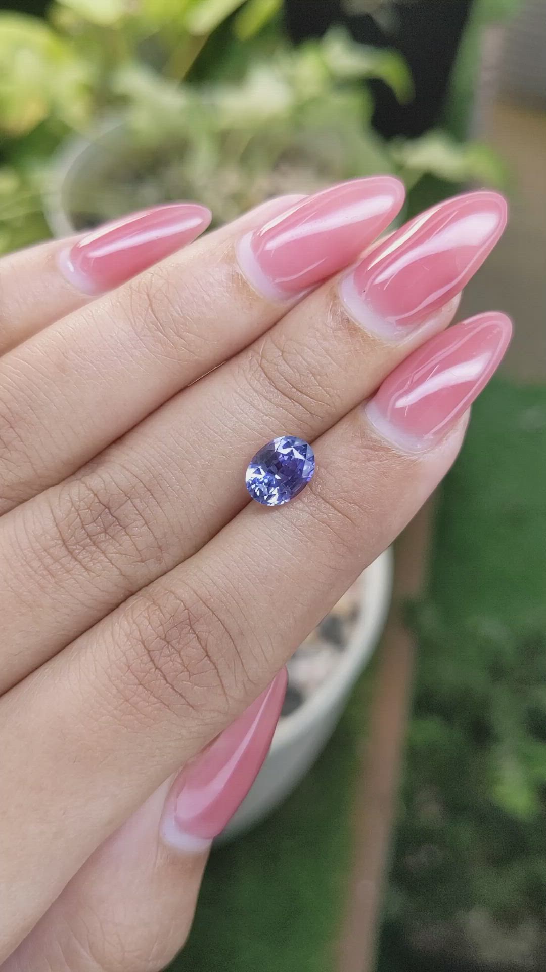 2.21 Ct. Blue Sapphire from Ceylon (Sri Lanka) Size Video
