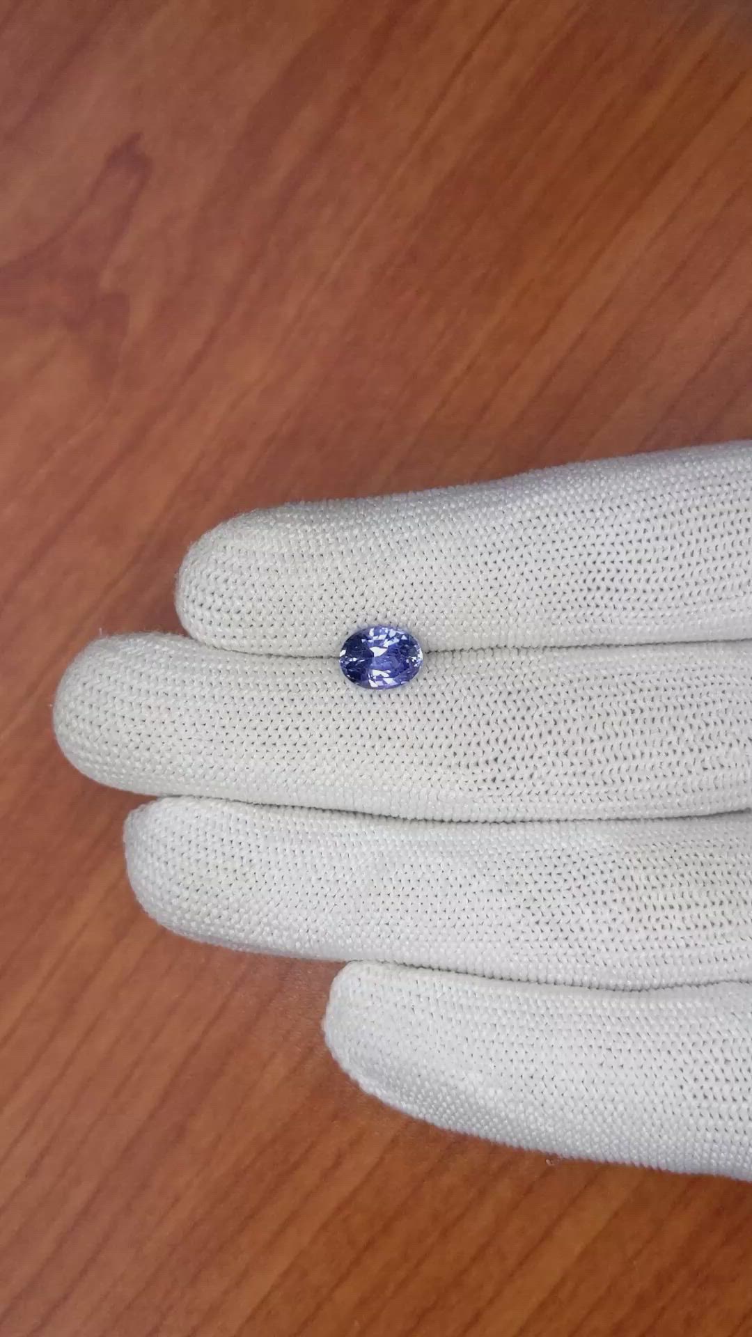 2.21 Ct. Blue Sapphire from Ceylon (Sri Lanka) Size Video