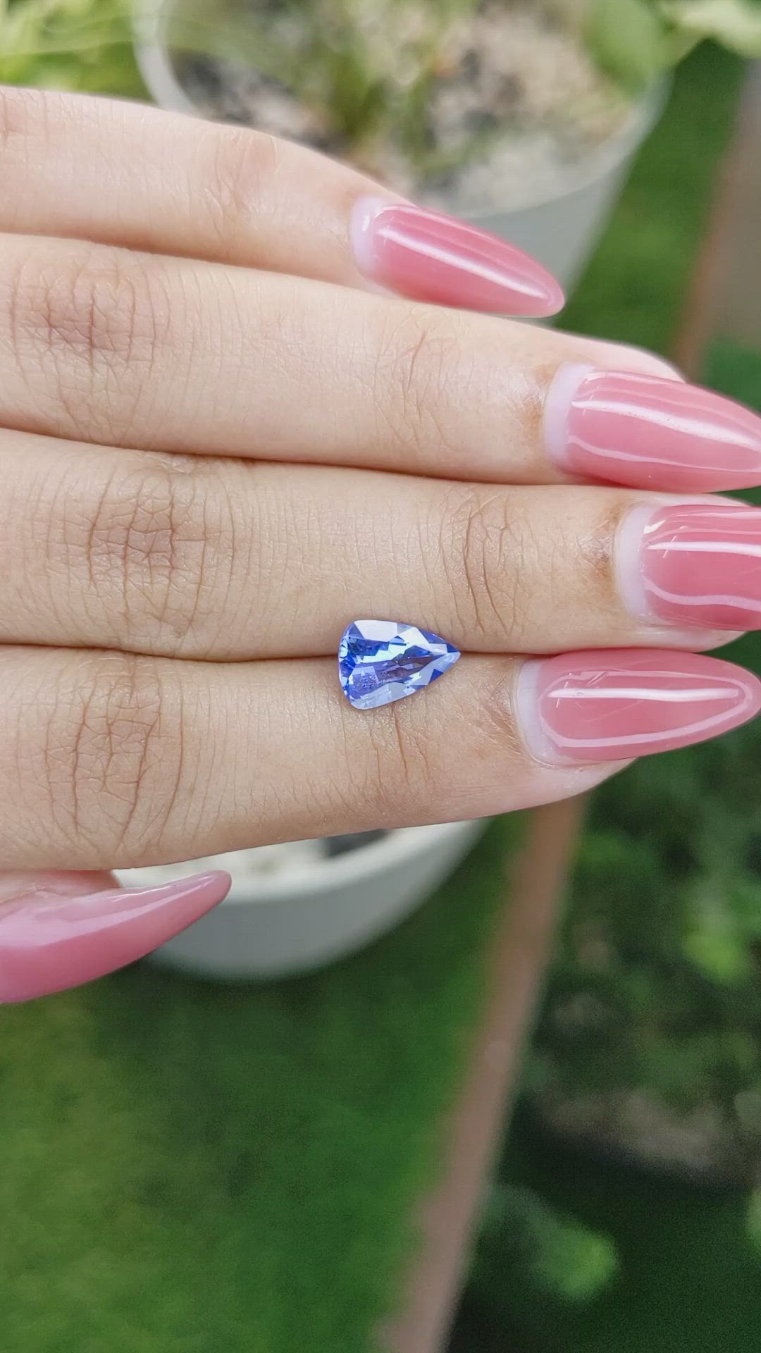 1.62 Ct. Blue Sapphire from Ceylon (Sri Lanka) Size Video