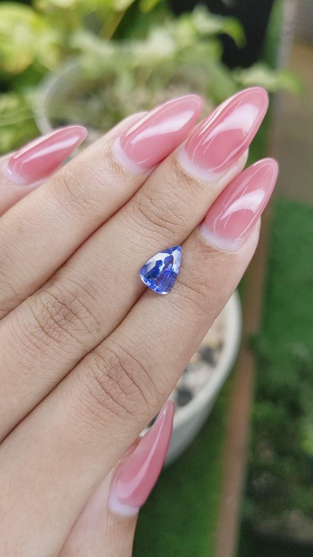 1.62 Ct. Blue Sapphire from Ceylon (Sri Lanka) Size Video