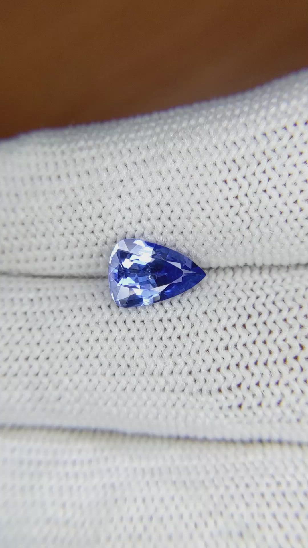 1.62 Ct. Blue Sapphire from Ceylon (Sri Lanka) Size Video