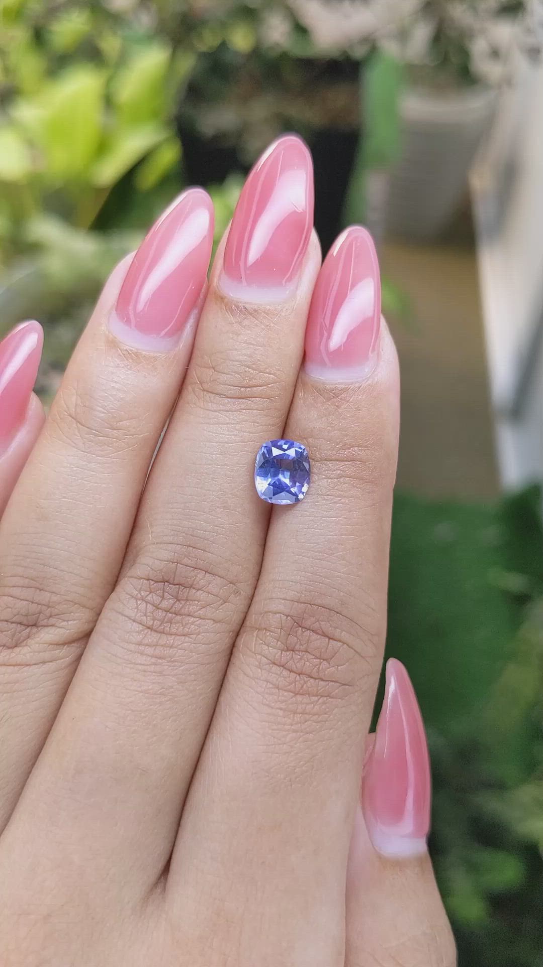 1.68 Ct. Blue Sapphire from Ceylon (Sri Lanka) Size Video