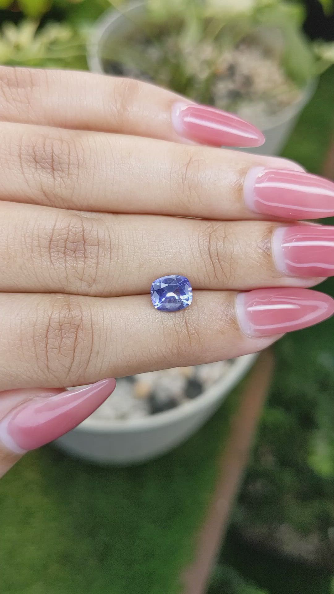 1.68 Ct. Blue Sapphire from Ceylon (Sri Lanka) Size Video