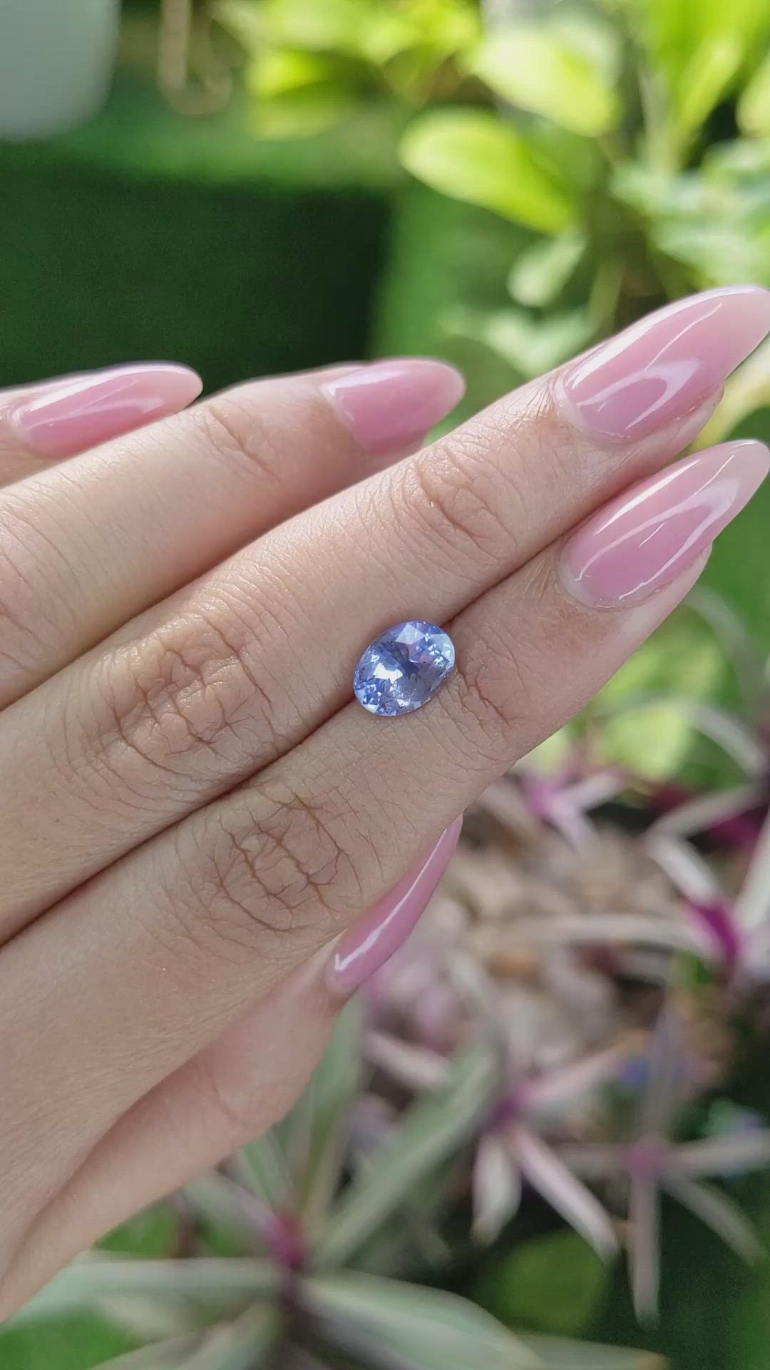 2.36 Ct. Blue Sapphire from Ceylon (Sri Lanka) Size Video