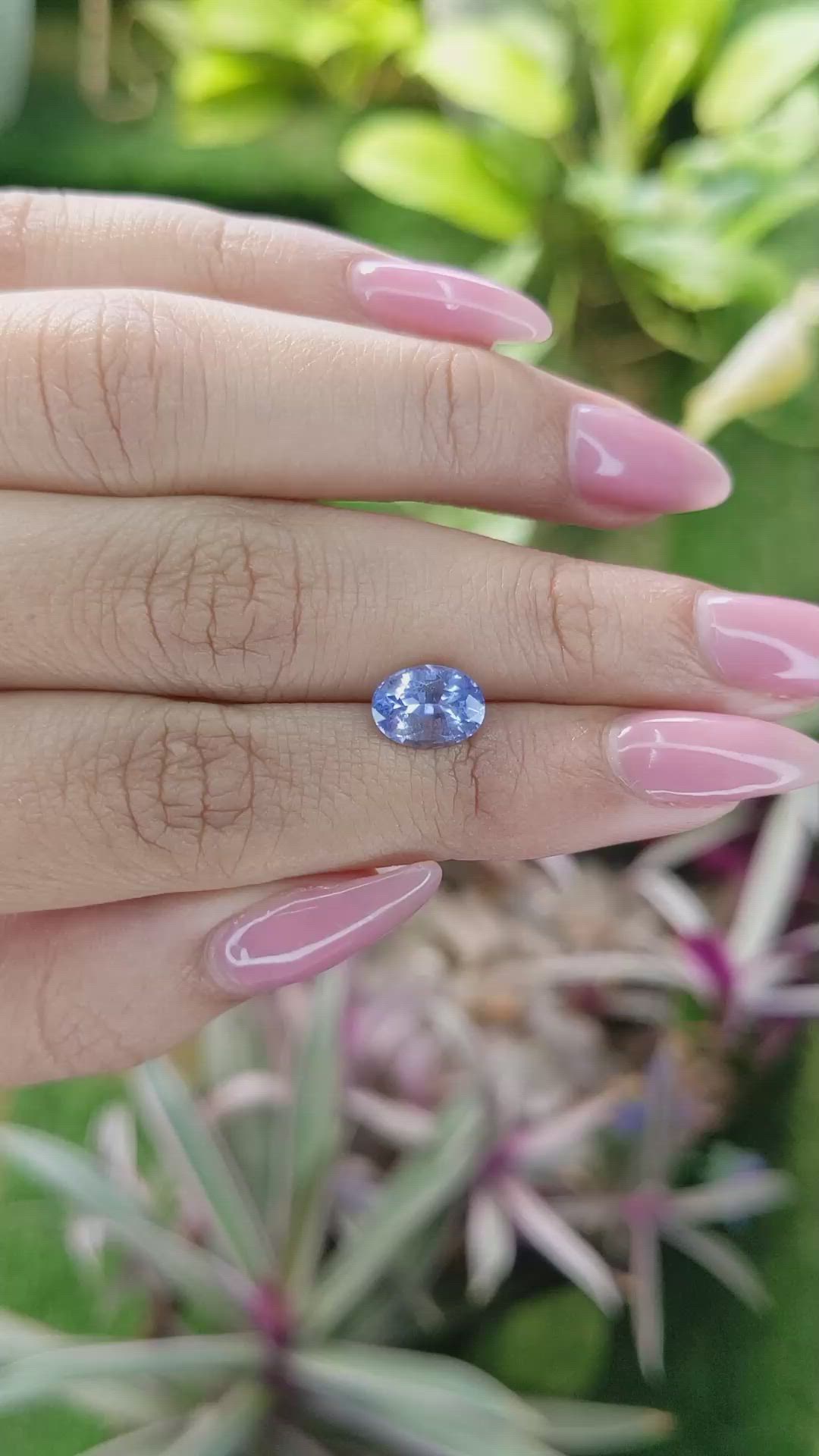 2.36 Ct. Blue Sapphire from Ceylon (Sri Lanka) Size Video