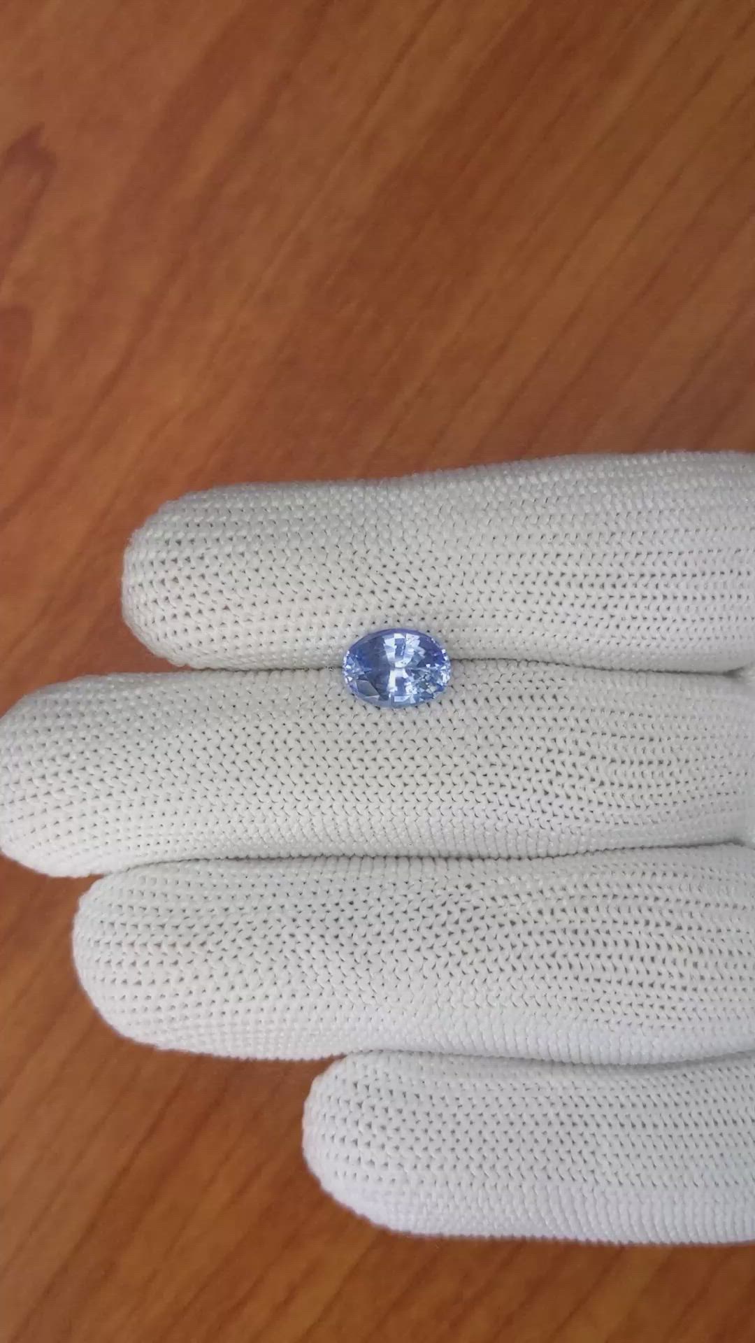 2.36 Ct. Blue Sapphire from Ceylon (Sri Lanka) Size Video