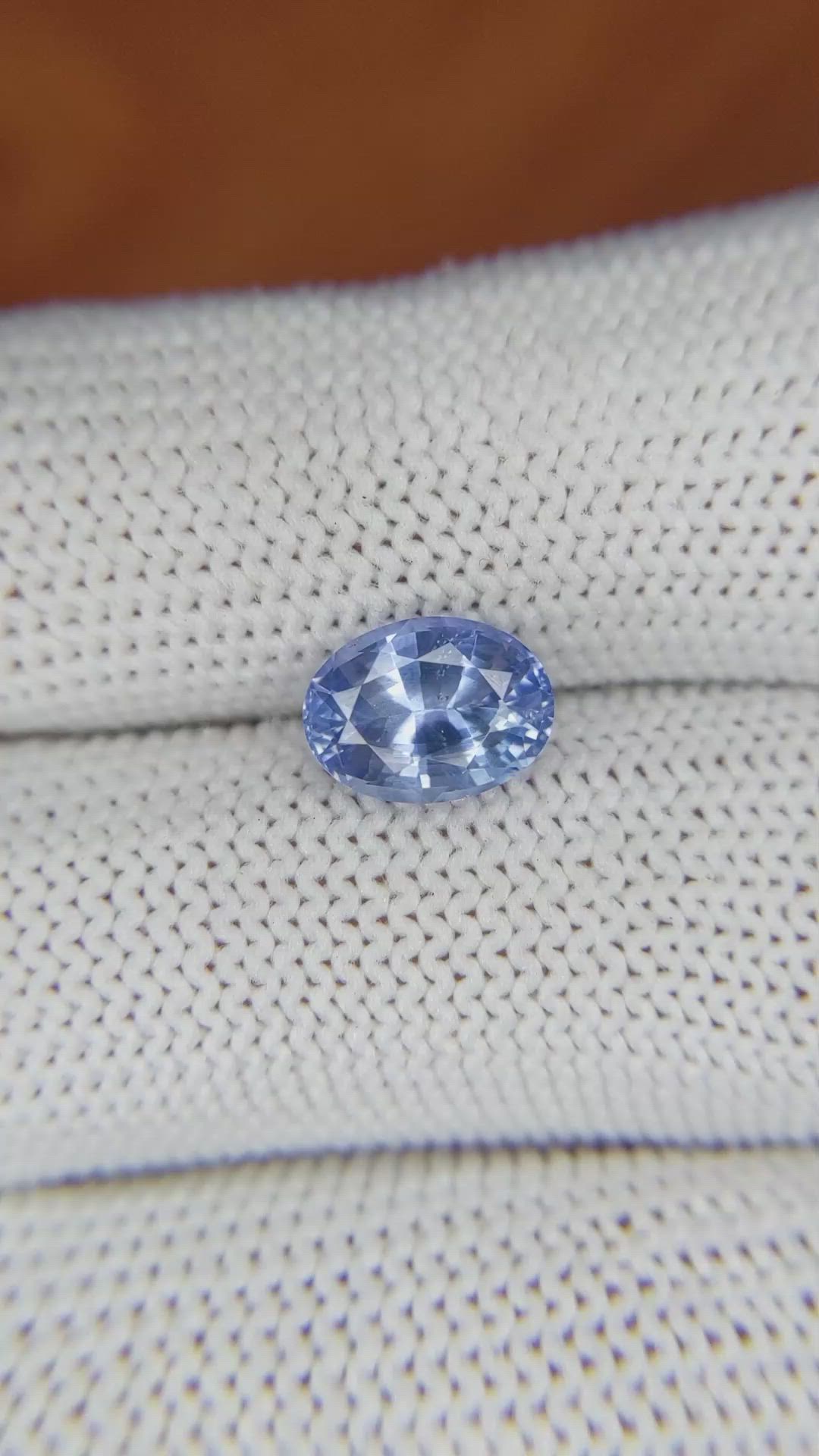 2.36 Ct. Blue Sapphire from Ceylon (Sri Lanka) Size Video