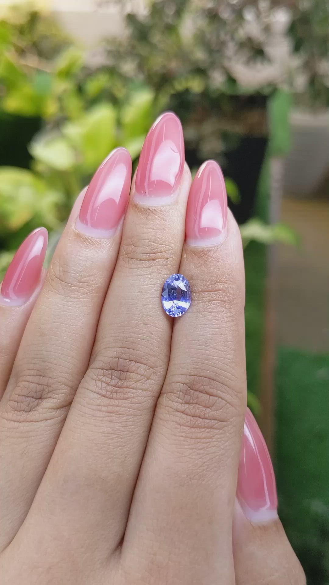 1.71 Ct. Blue Sapphire from Ceylon (Sri Lanka) Size Video