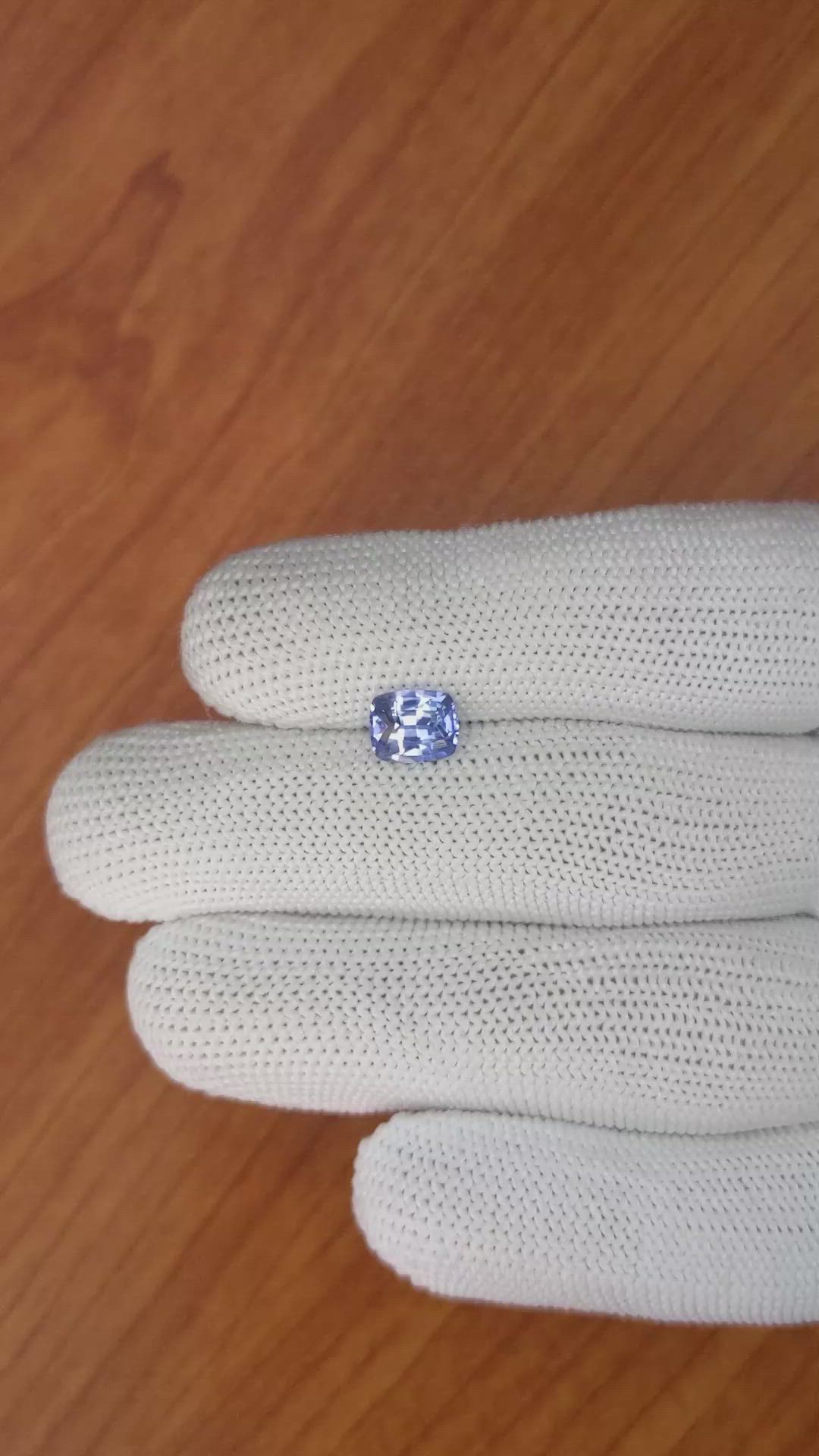 1.42 Ct. Blue Sapphire from Ceylon (Sri Lanka) Size Video