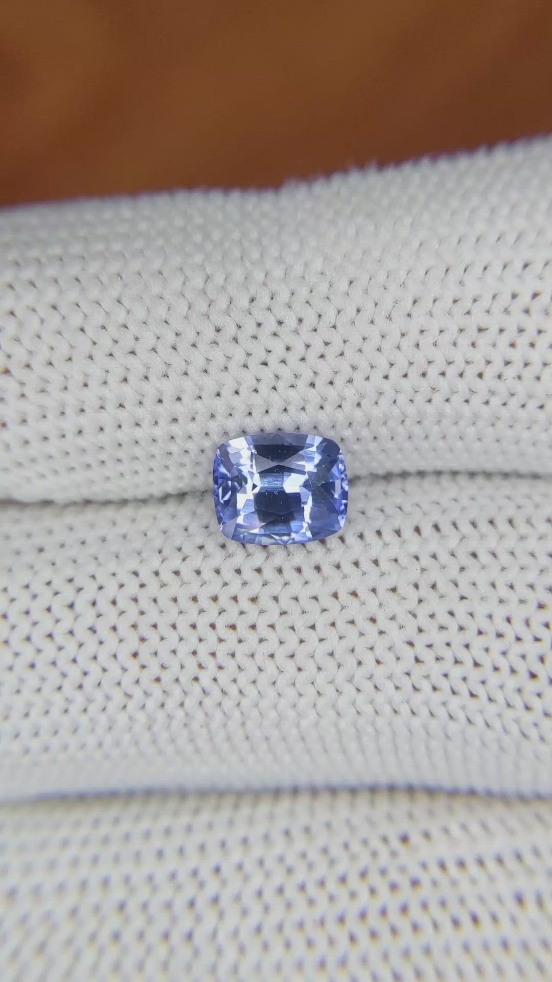 1.42 Ct. Blue Sapphire from Ceylon (Sri Lanka) Size Video