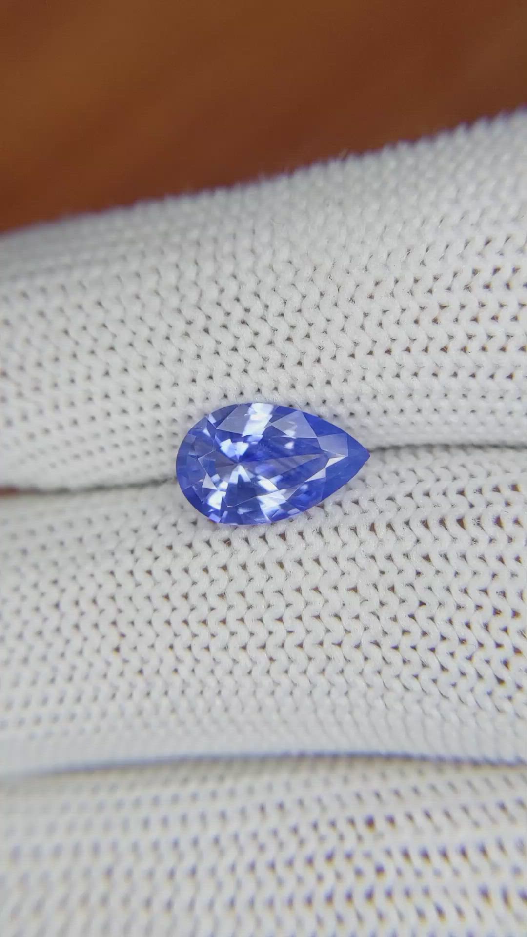 1.89 Ct. Blue Sapphire from Ceylon (Sri Lanka) Size Video