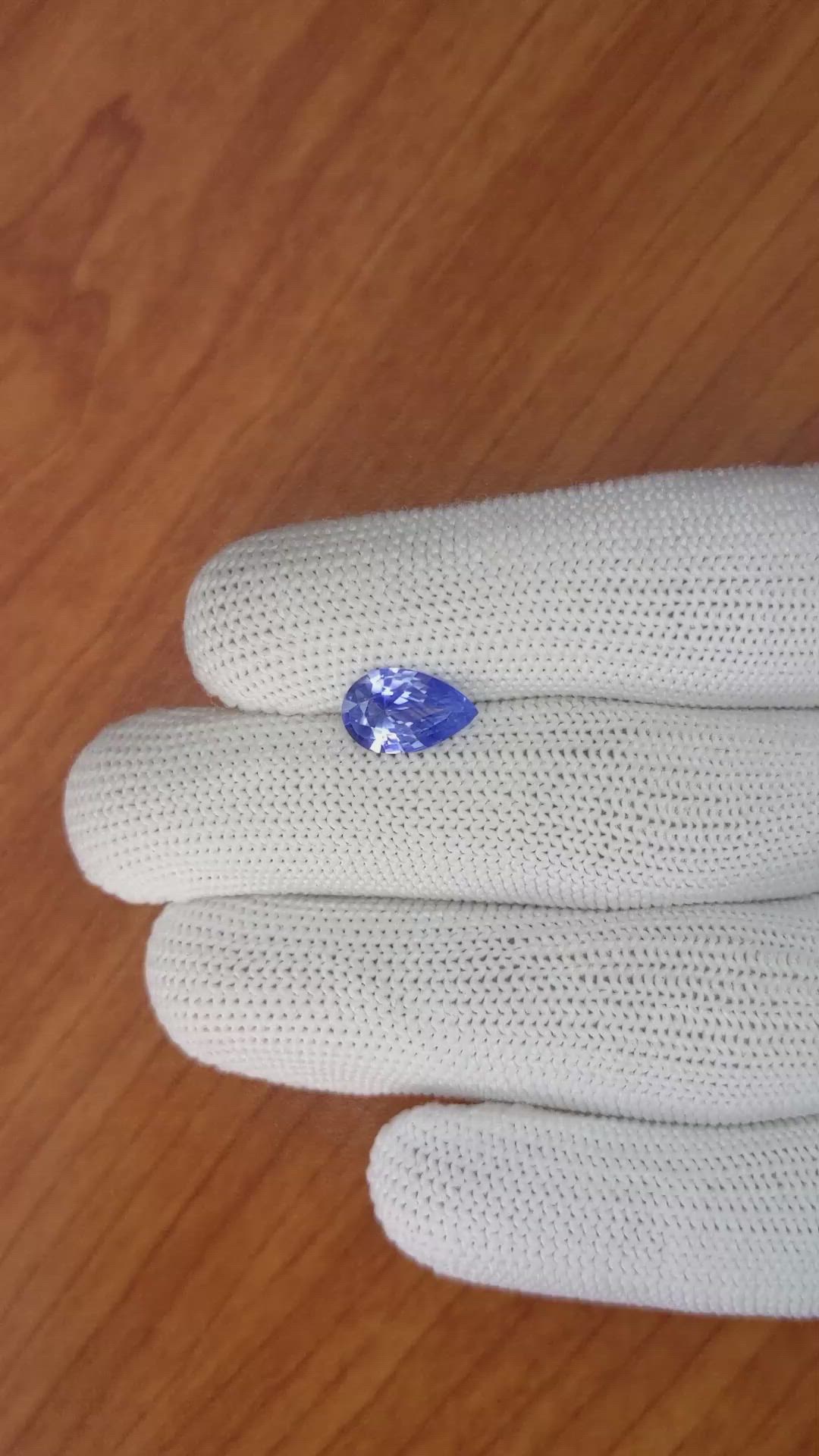1.89 Ct. Blue Sapphire from Ceylon (Sri Lanka) Size Video