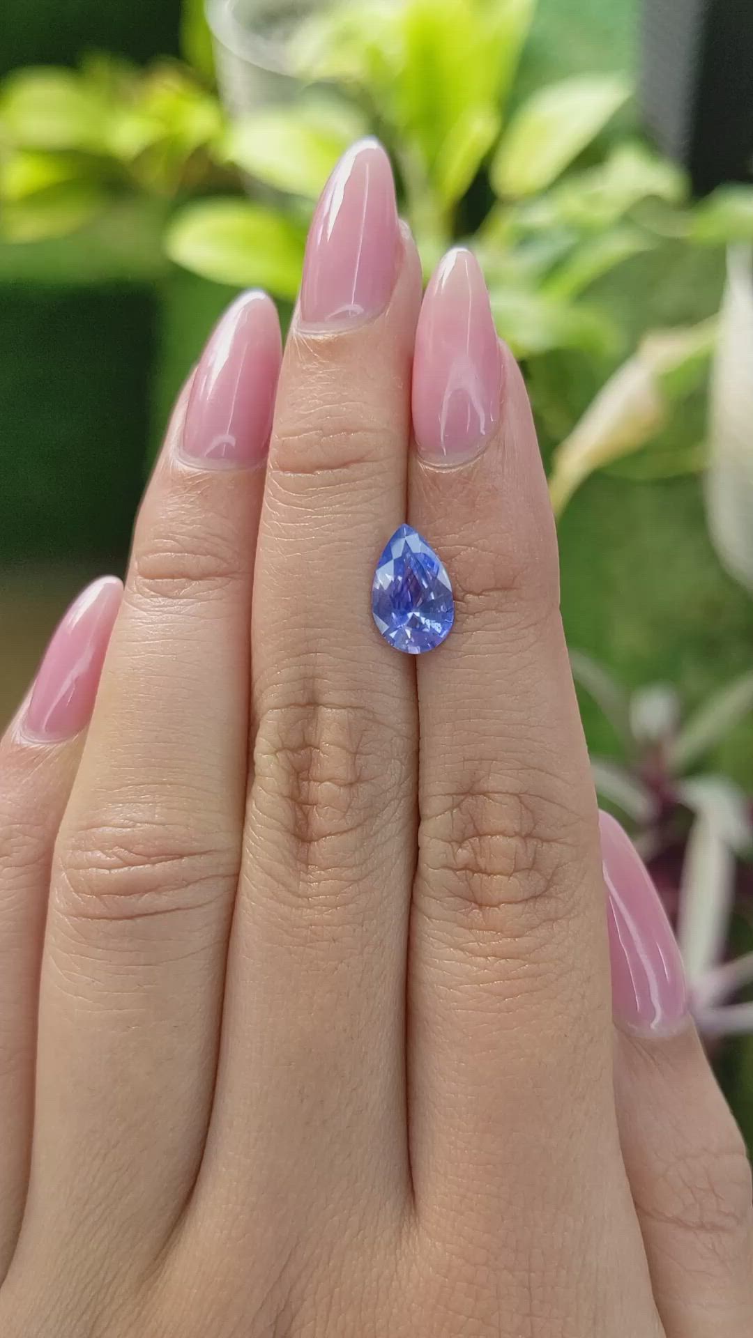 1.89 Ct. Blue Sapphire from Ceylon (Sri Lanka) Size Video