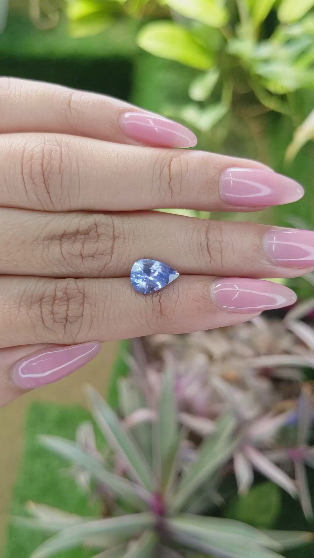 2.30 Ct. Blue Sapphire from Ceylon (Sri Lanka) Size Video