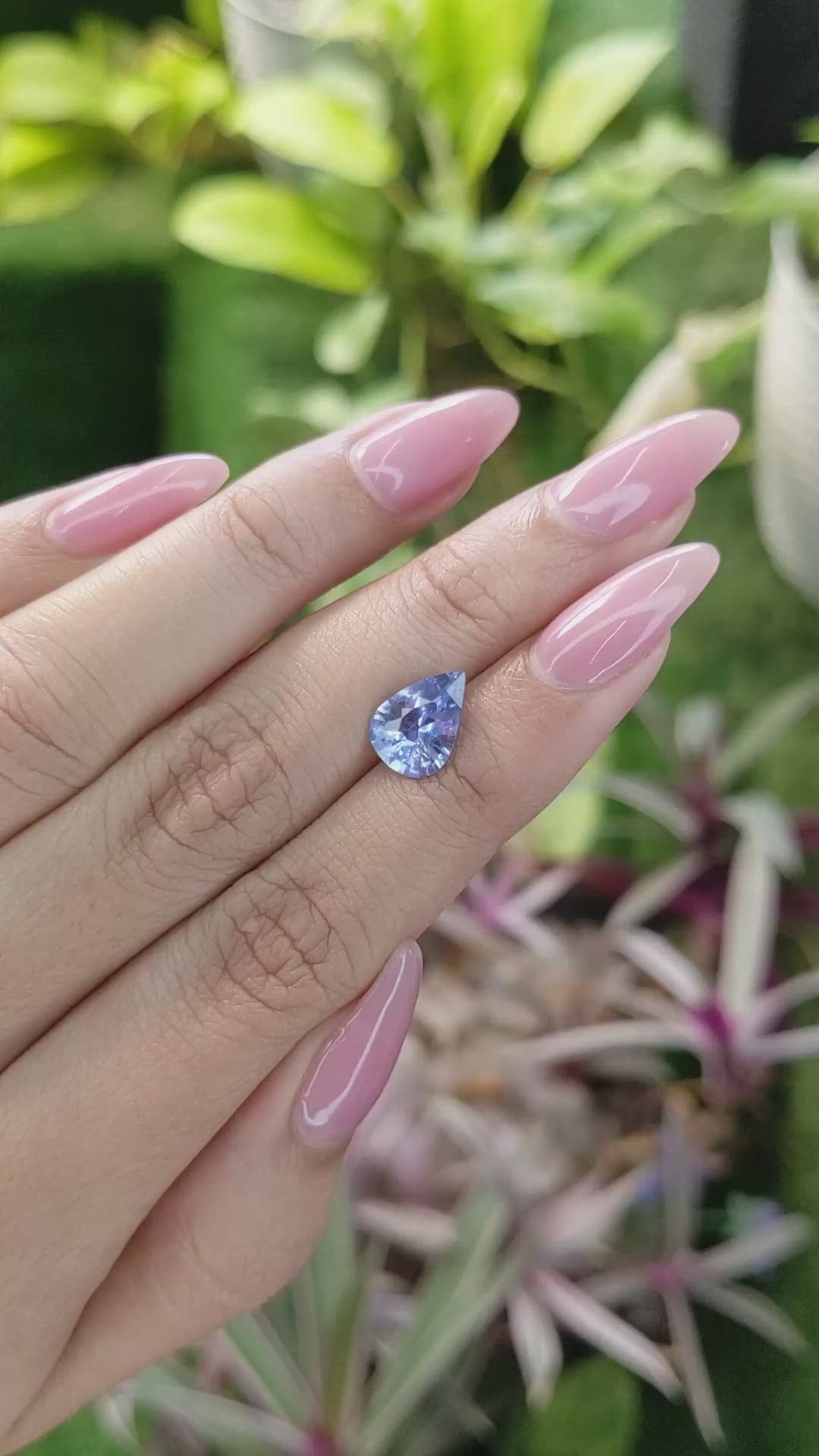 2.30 Ct. Blue Sapphire from Ceylon (Sri Lanka) Size Video