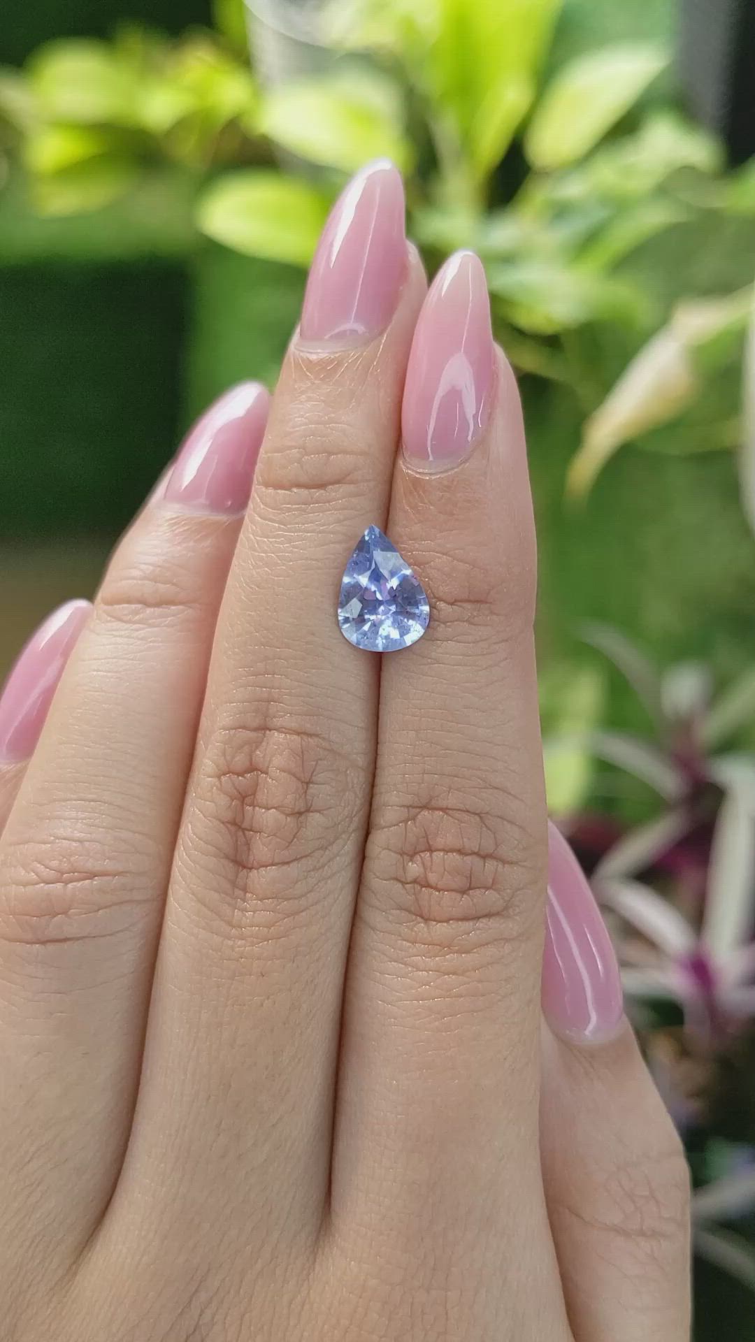 2.30 Ct. Blue Sapphire from Ceylon (Sri Lanka) Size Video