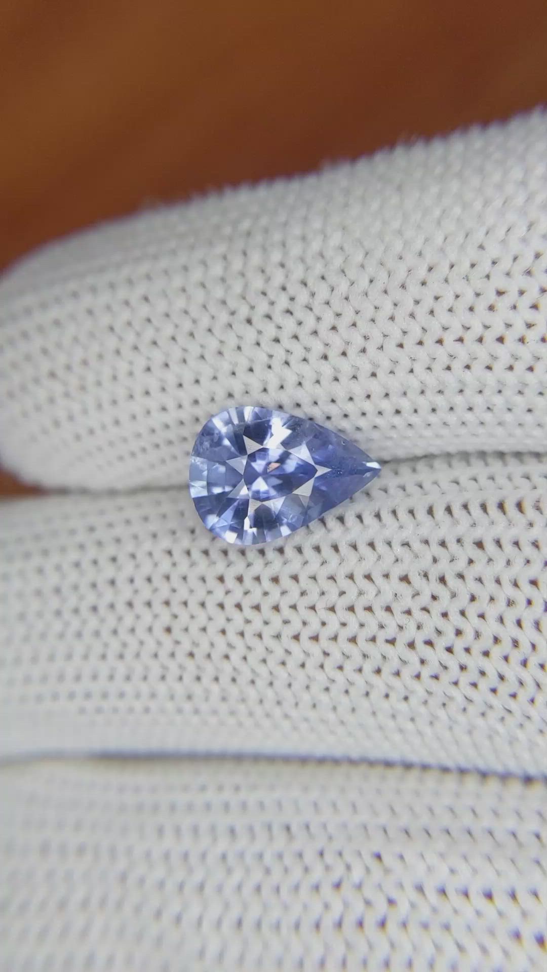 2.30 Ct. Blue Sapphire from Ceylon (Sri Lanka) Size Video
