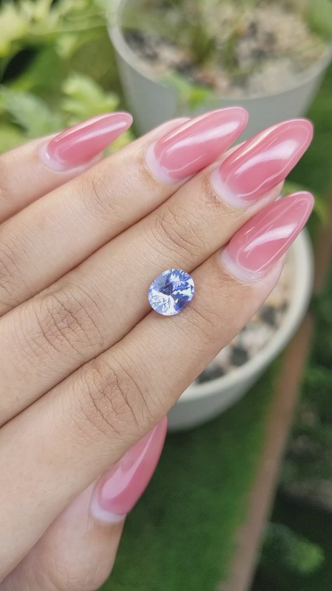 2.28 Ct. Blue Sapphire from Ceylon (Sri Lanka) Size Video