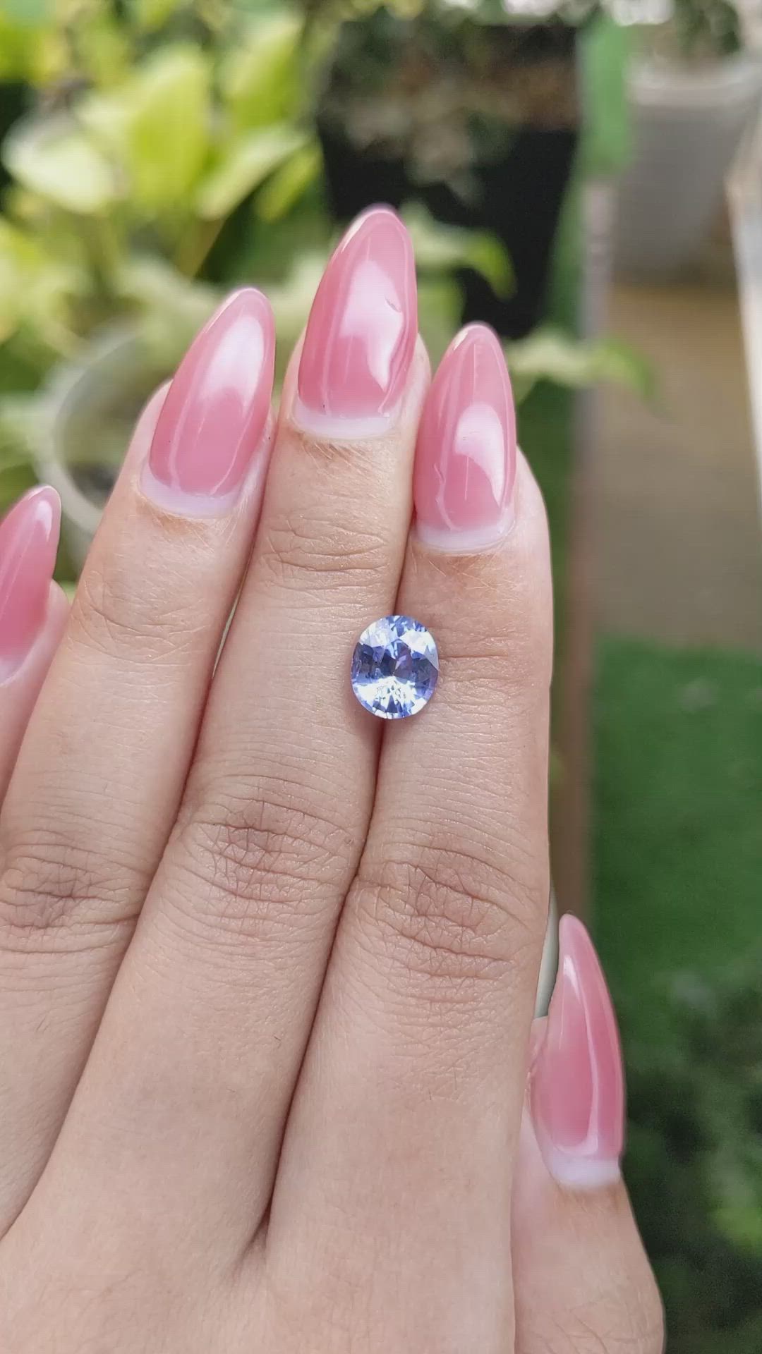 2.28 Ct. Blue Sapphire from Ceylon (Sri Lanka) Size Video