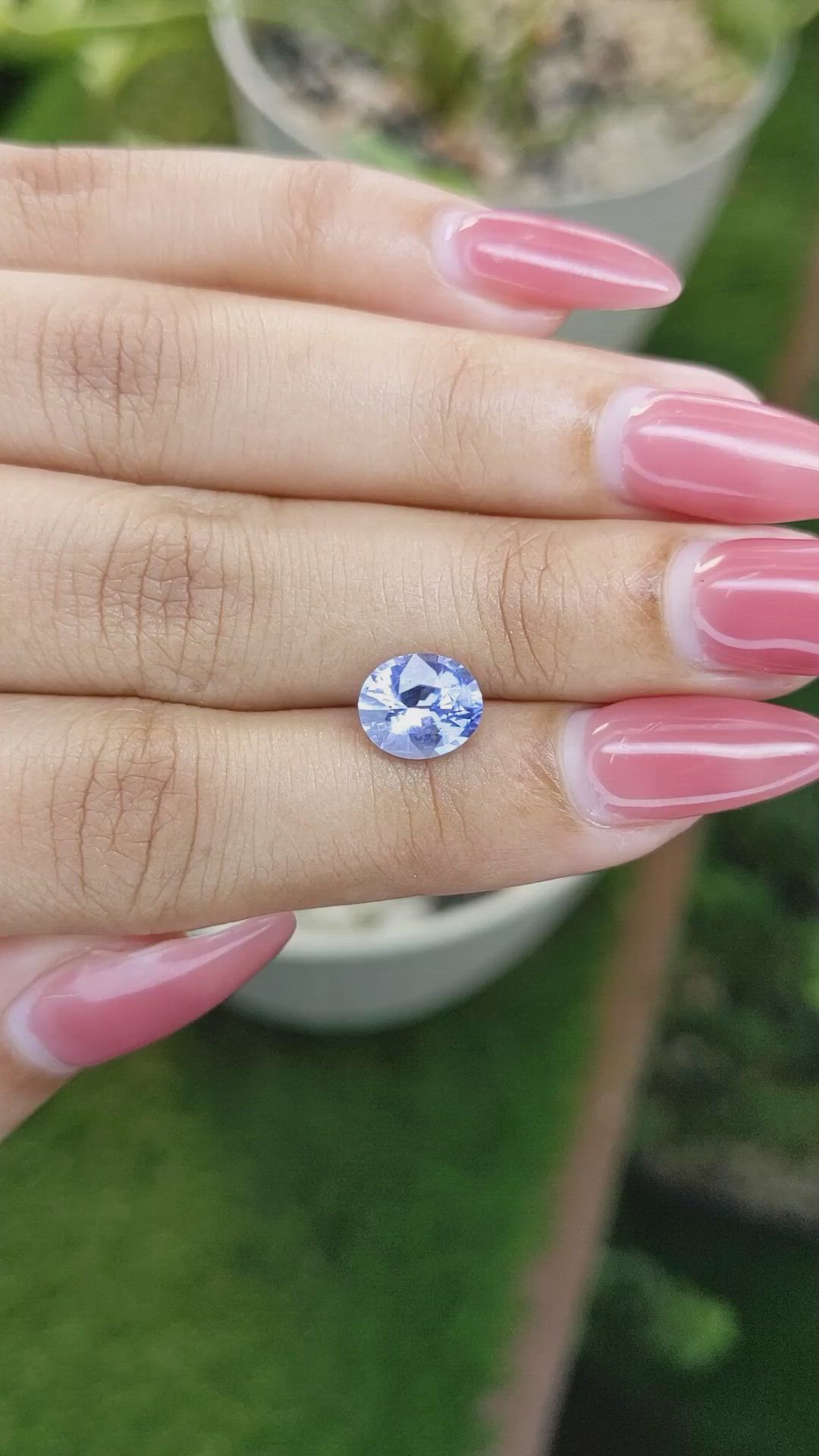 2.28 Ct. Blue Sapphire from Ceylon (Sri Lanka) Size Video