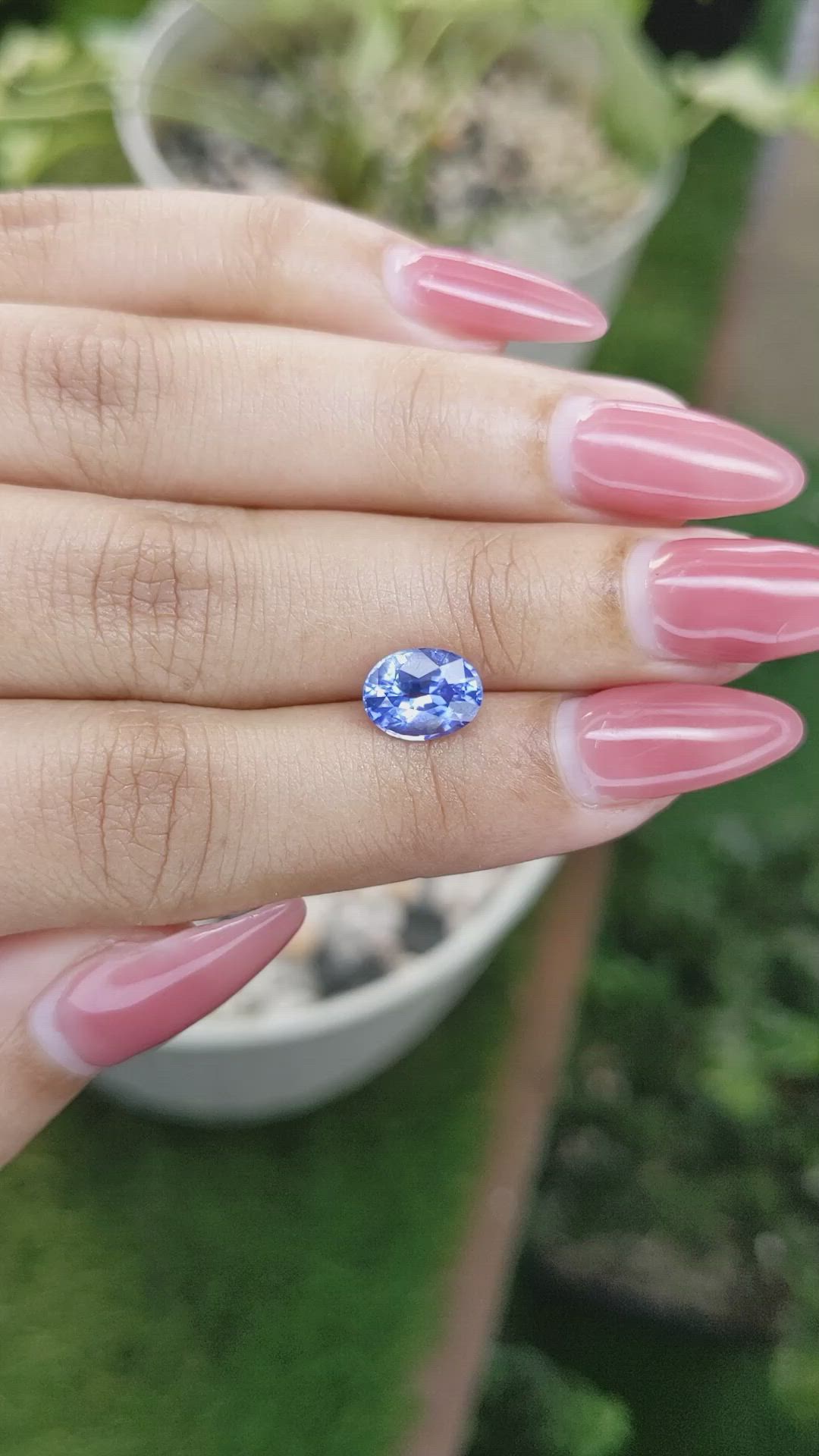 2.36 Ct. Blue Sapphire from Ceylon (Sri Lanka) Size Video