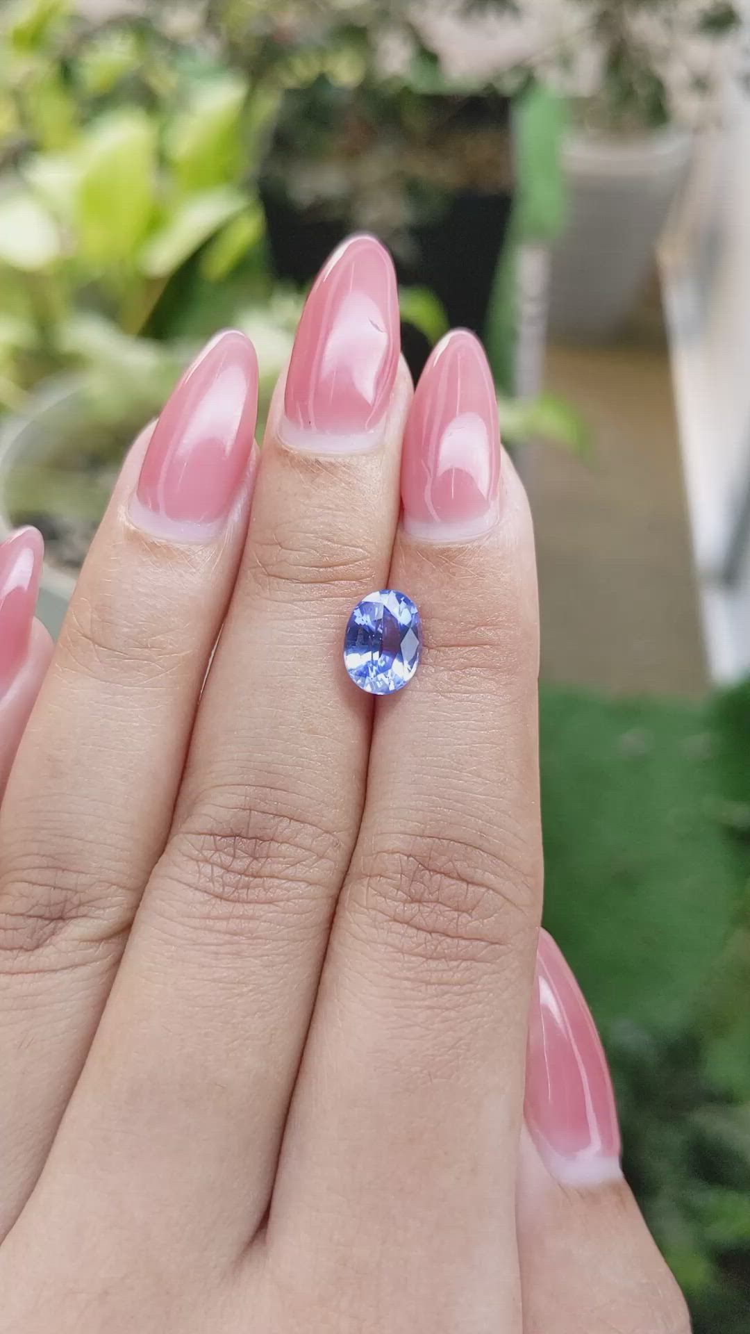 2.36 Ct. Blue Sapphire from Ceylon (Sri Lanka) Size Video