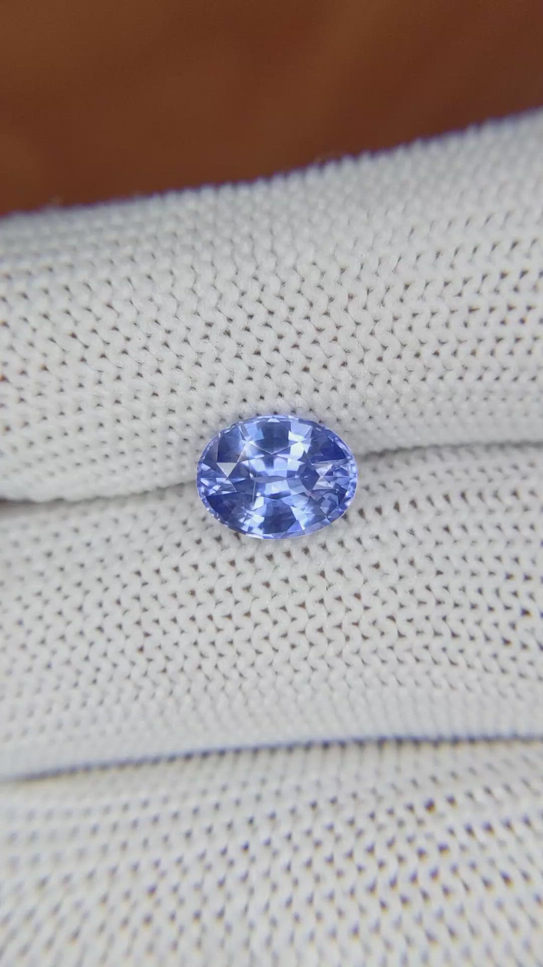 2.36 Ct. Blue Sapphire from Ceylon (Sri Lanka) Size Video