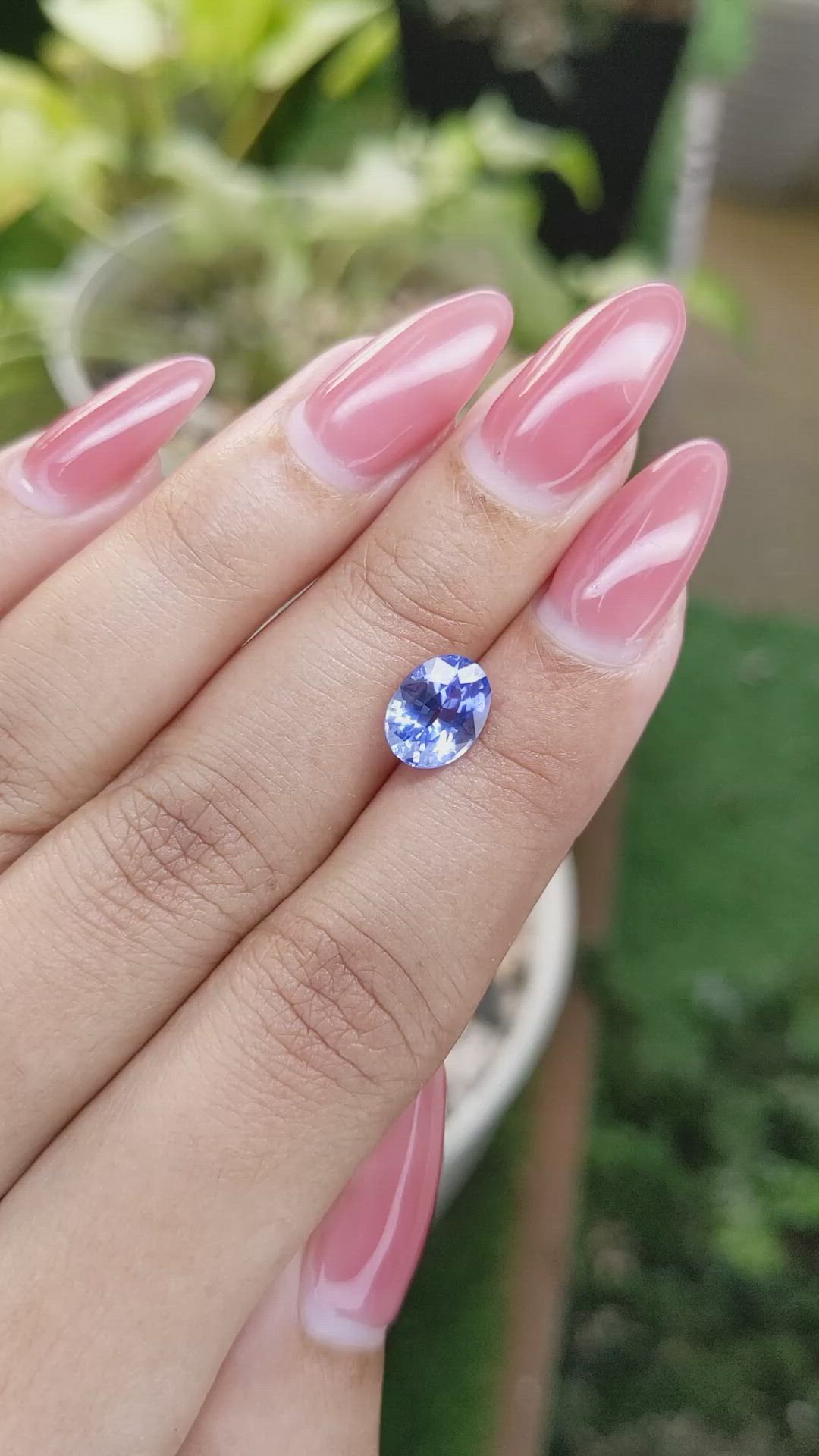 2.36 Ct. Blue Sapphire from Ceylon (Sri Lanka) Size Video