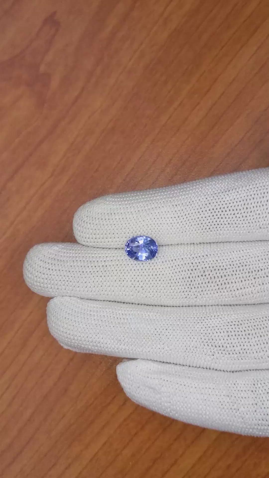 2.36 Ct. Blue Sapphire from Ceylon (Sri Lanka) Size Video