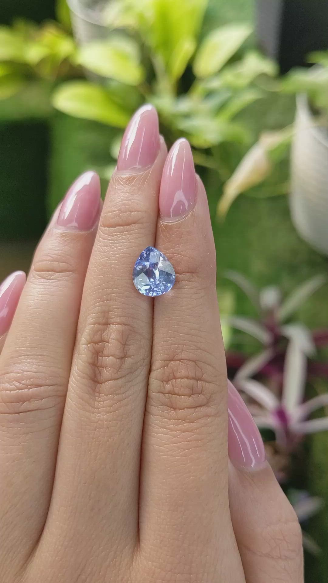3.20 Ct. Blue Sapphire from Ceylon (Sri Lanka) Size Video