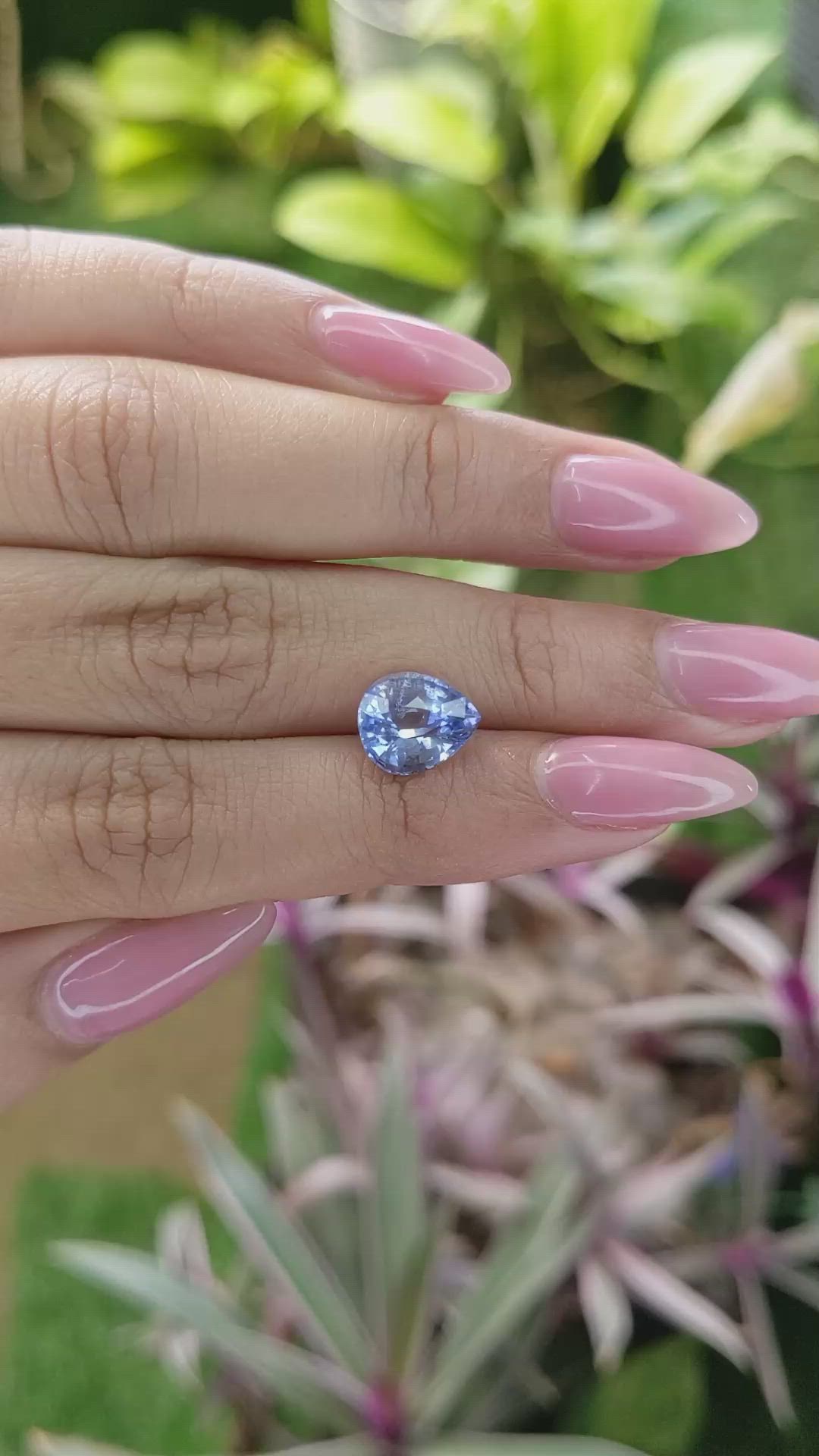 3.20 Ct. Blue Sapphire from Ceylon (Sri Lanka) Size Video