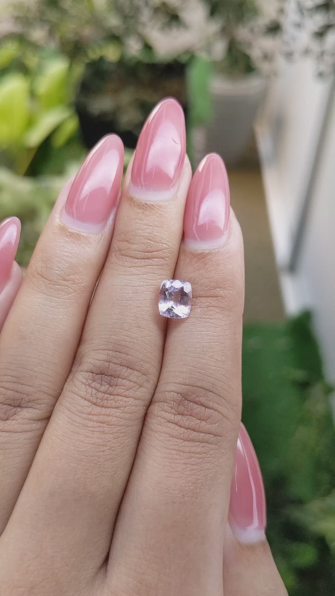 1.82 Ct. Pinkish Purple Sapphire from Ceylon (Sri Lanka) Size Video