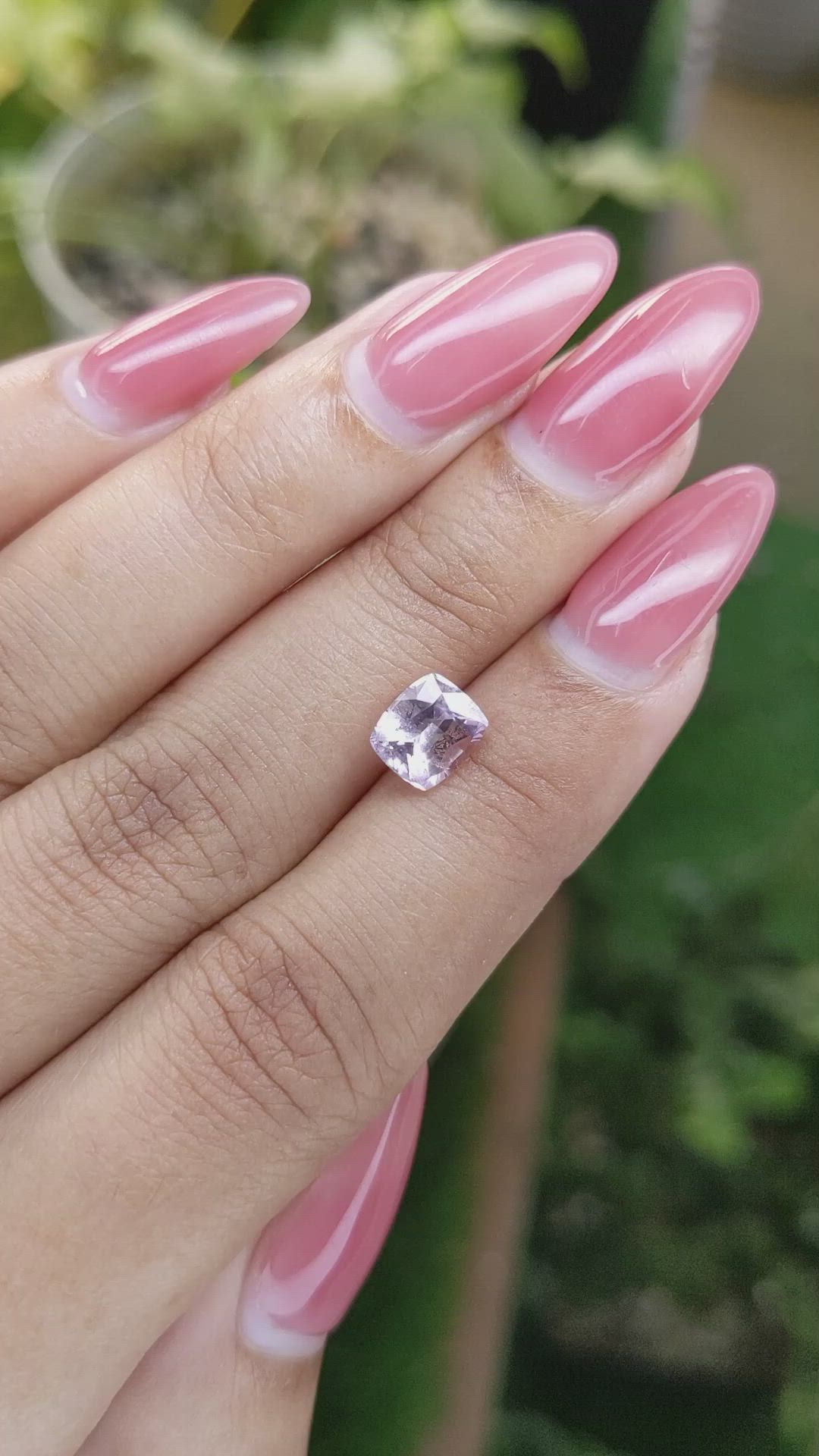 1.82 Ct. Pinkish Purple Sapphire from Ceylon (Sri Lanka) Size Video