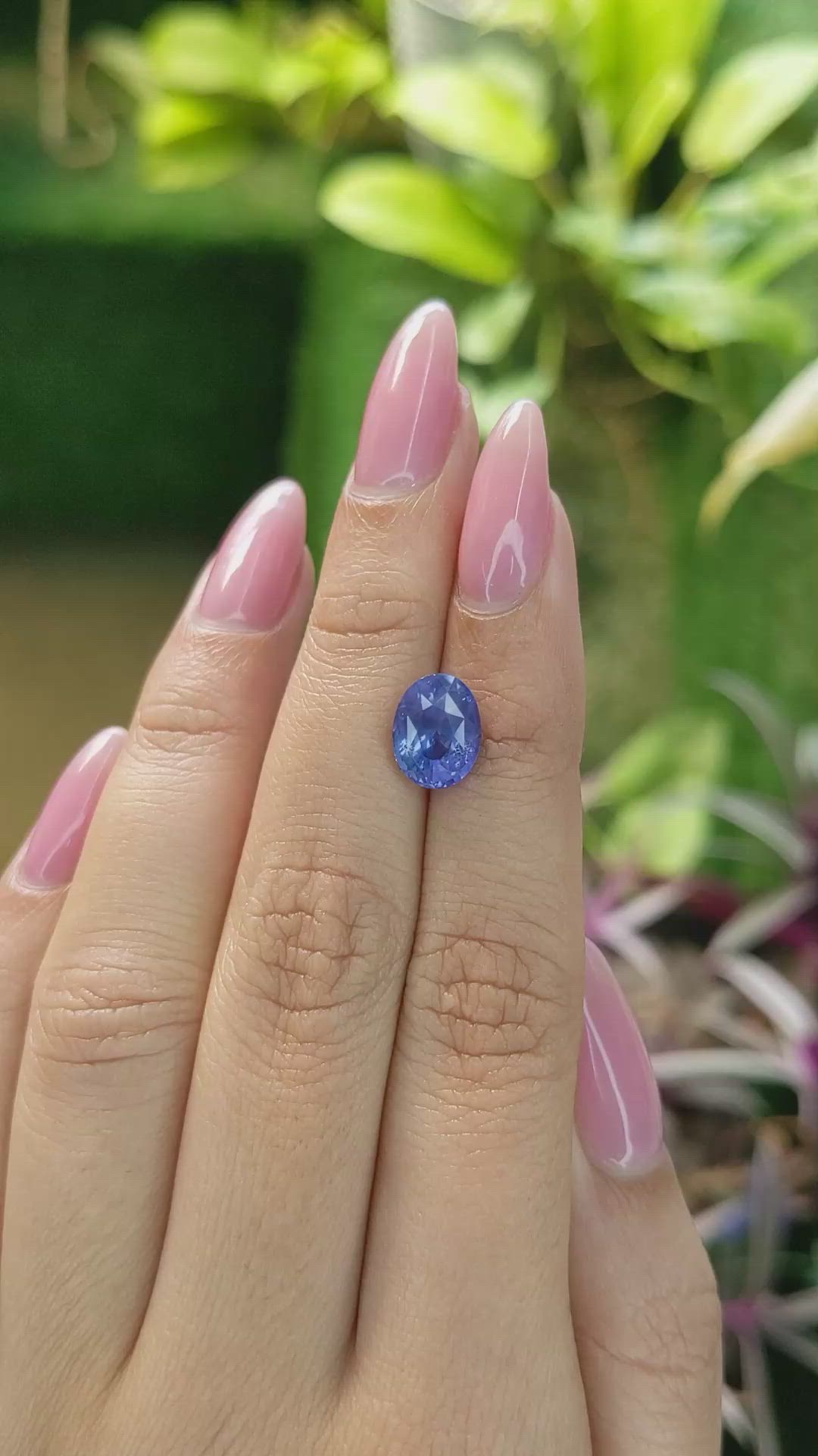 3.61 Ct. Blue Sapphire from Ceylon (Sri Lanka) Size Video