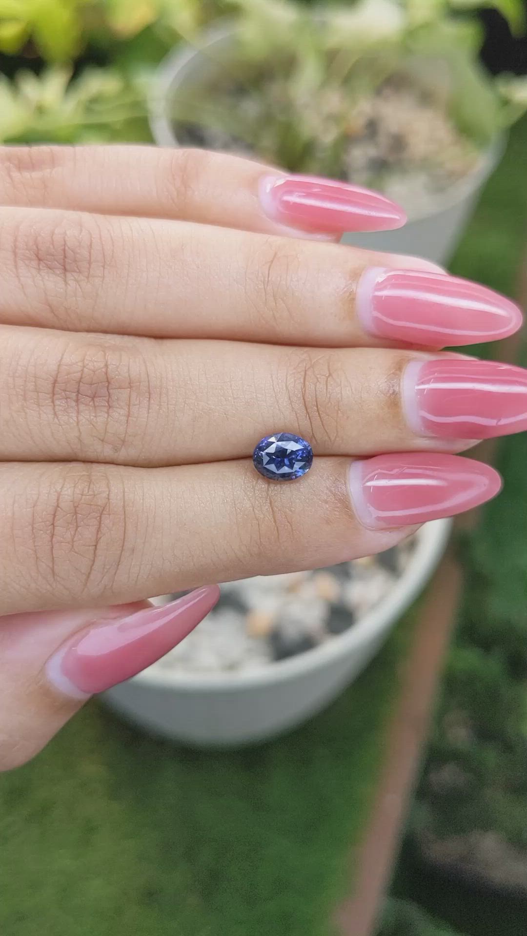 1.52 Ct. Blue Sapphire from Ceylon (Sri Lanka) Size Video