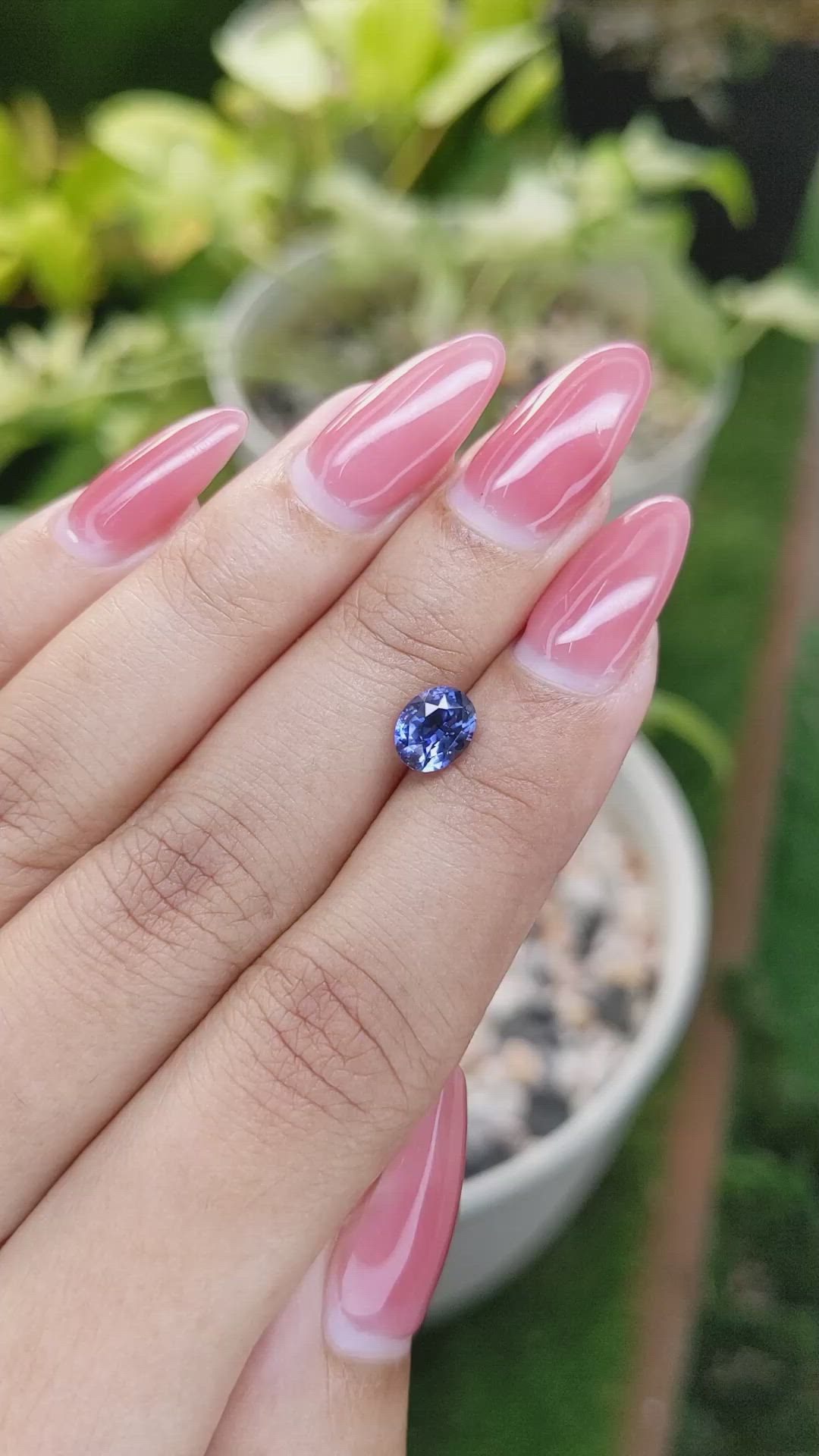 1.52 Ct. Blue Sapphire from Ceylon (Sri Lanka) Size Video