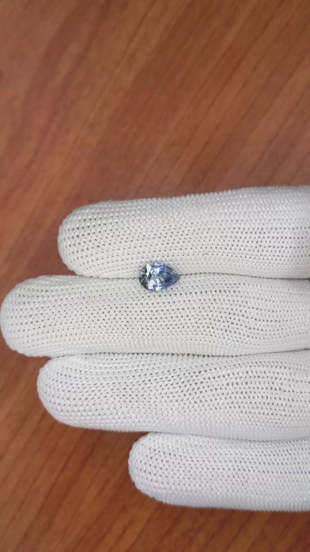 1.76 Ct. Bi Color Sapphire from Ceylon (Sri Lanka) Size Video