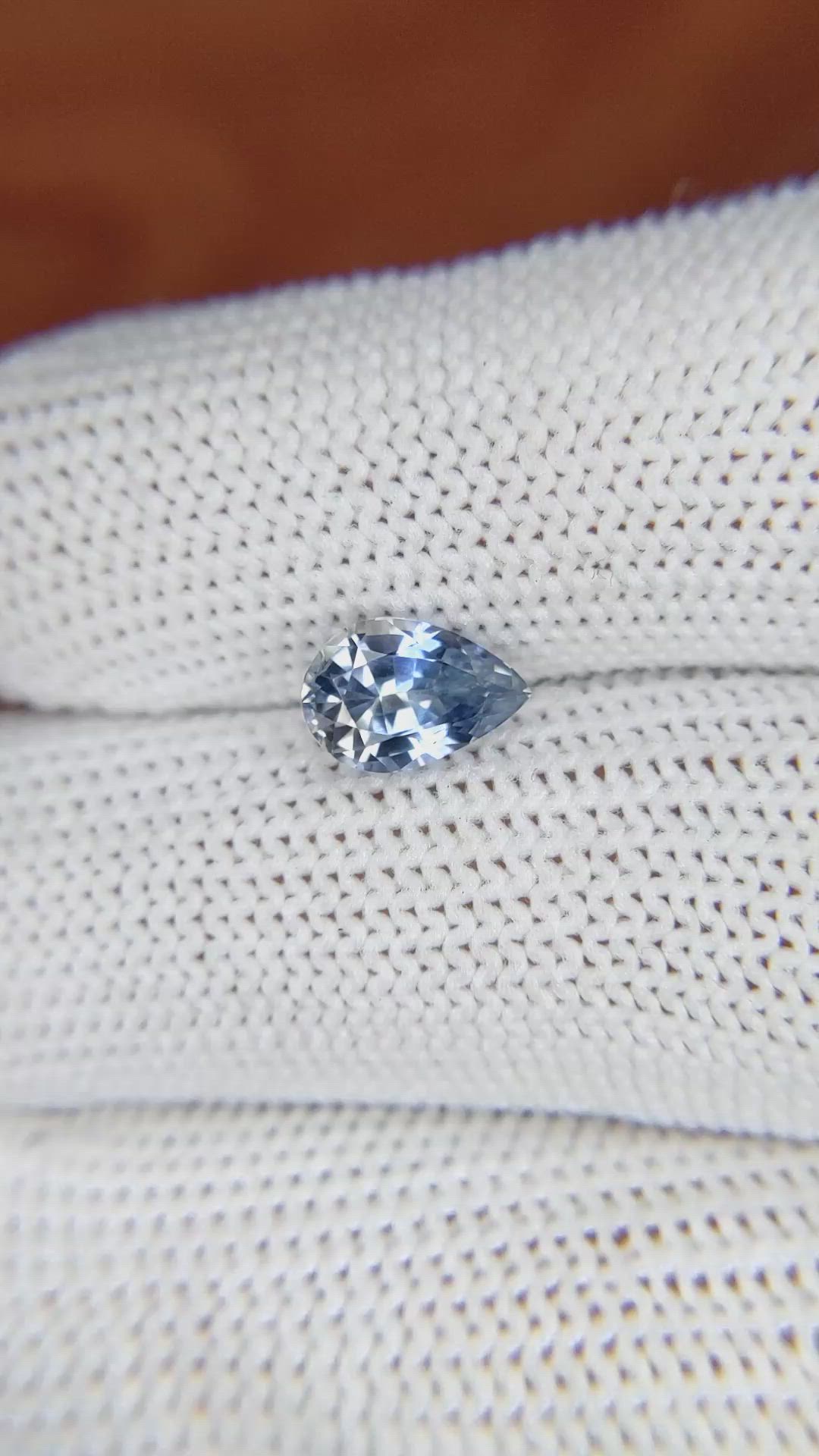1.76 Ct. Bi Color Sapphire from Ceylon (Sri Lanka) Size Video