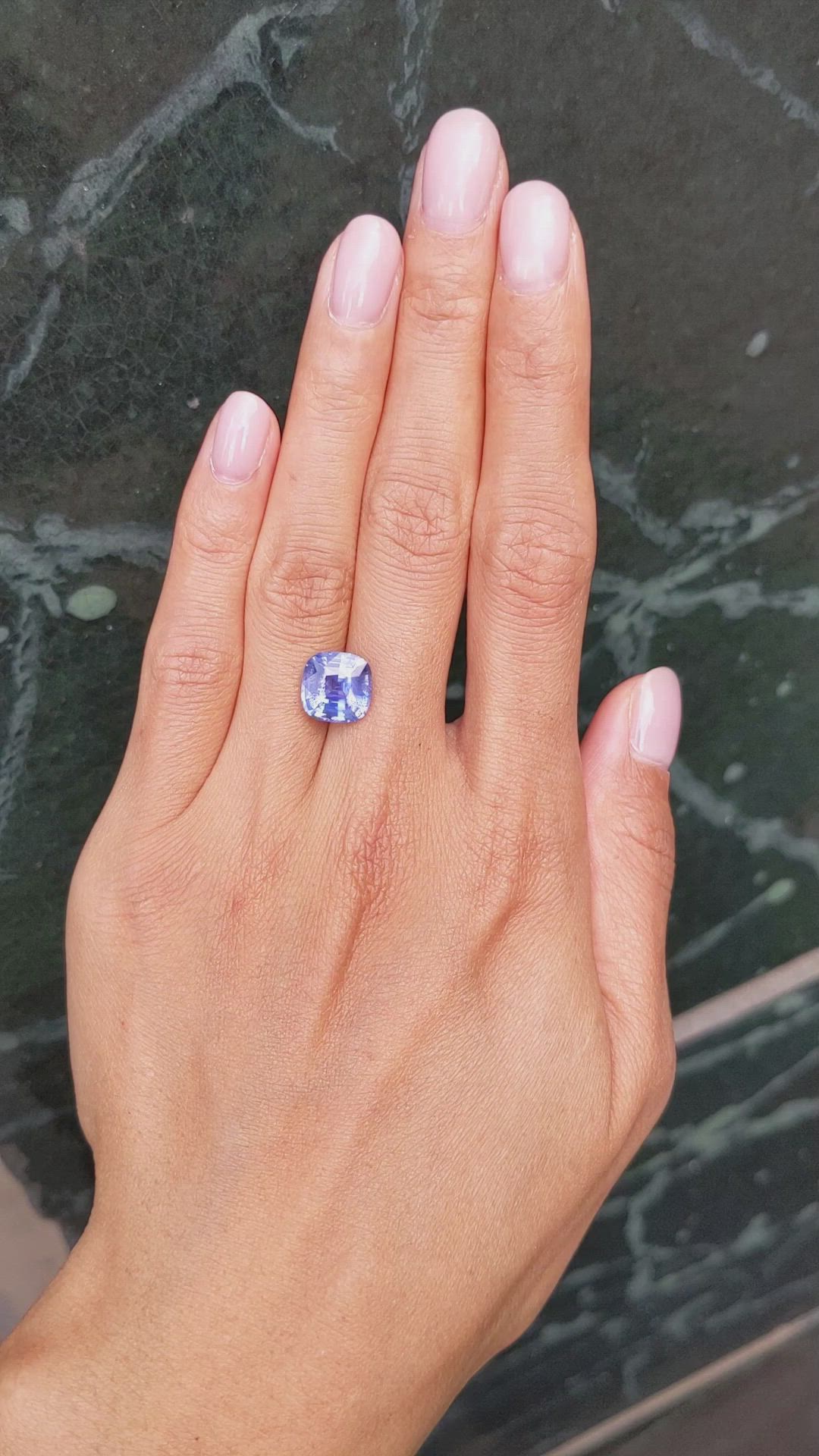 5.01 Ct. Blue Sapphire from Ceylon (Sri Lanka) Size Video