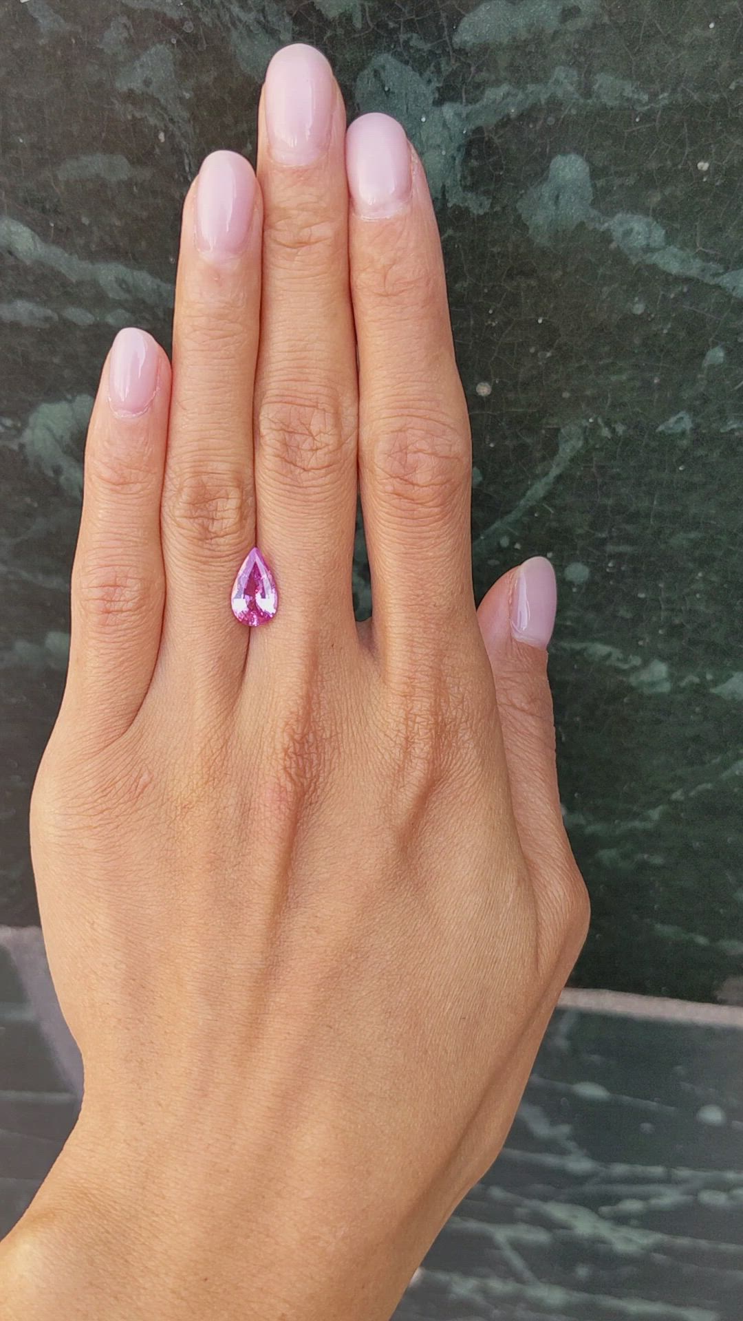 2.54 Ct. Pink Sapphire from Ceylon (Sri Lanka) Size Video