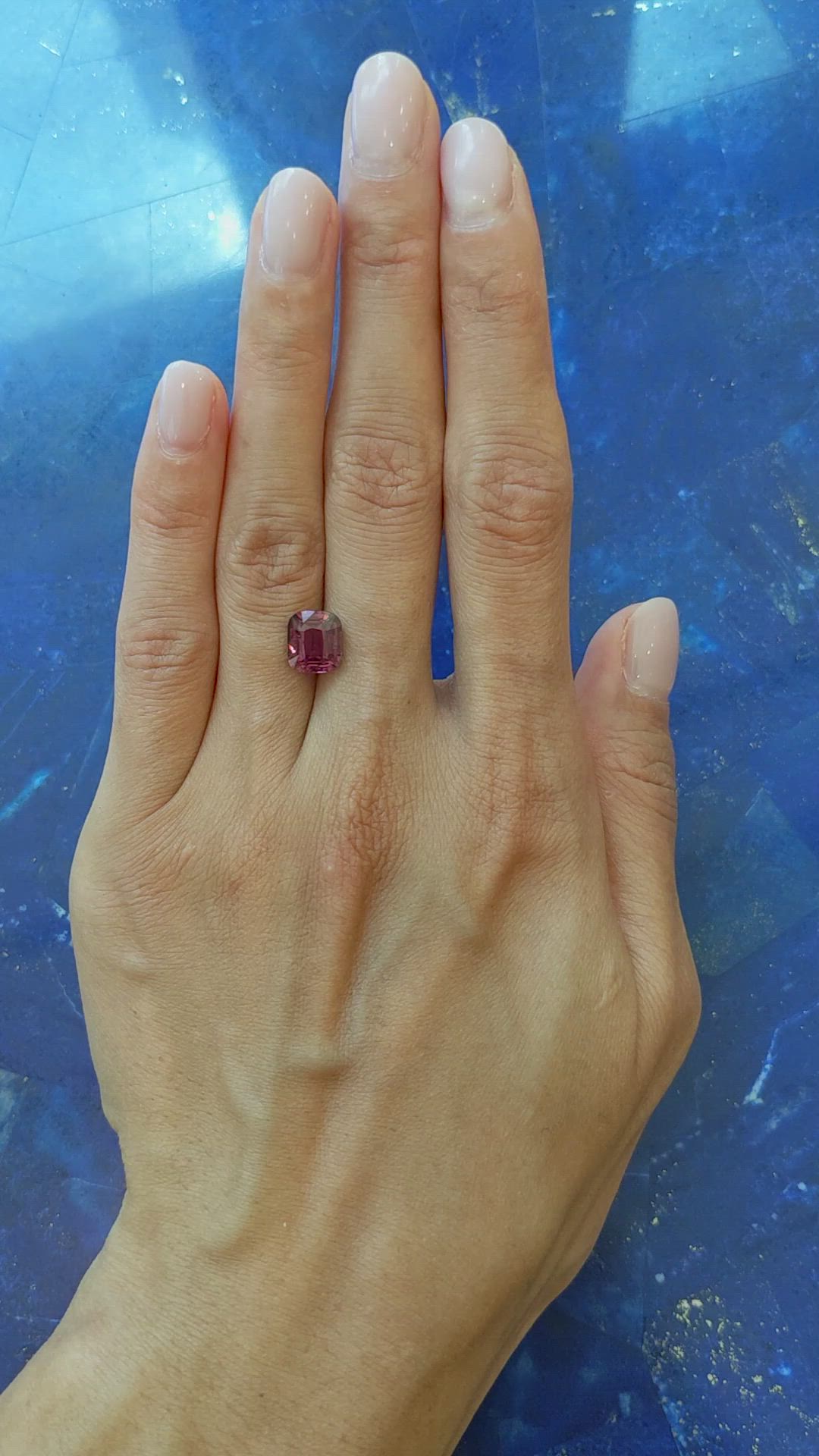 3.51 Ct. Reddish Pink Sapphire from Madagascar Size Video