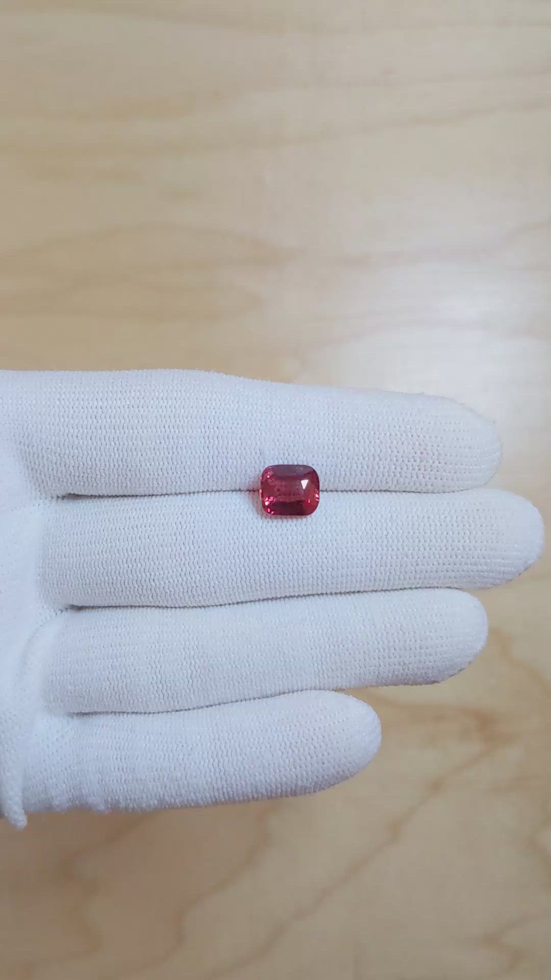 3.51 Ct. Reddish Pink Sapphire from Madagascar Size Video