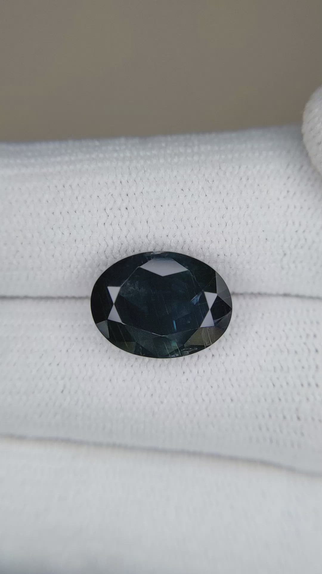 6.17 Ct. Greenish Blue Sapphire from Montana Size Video
