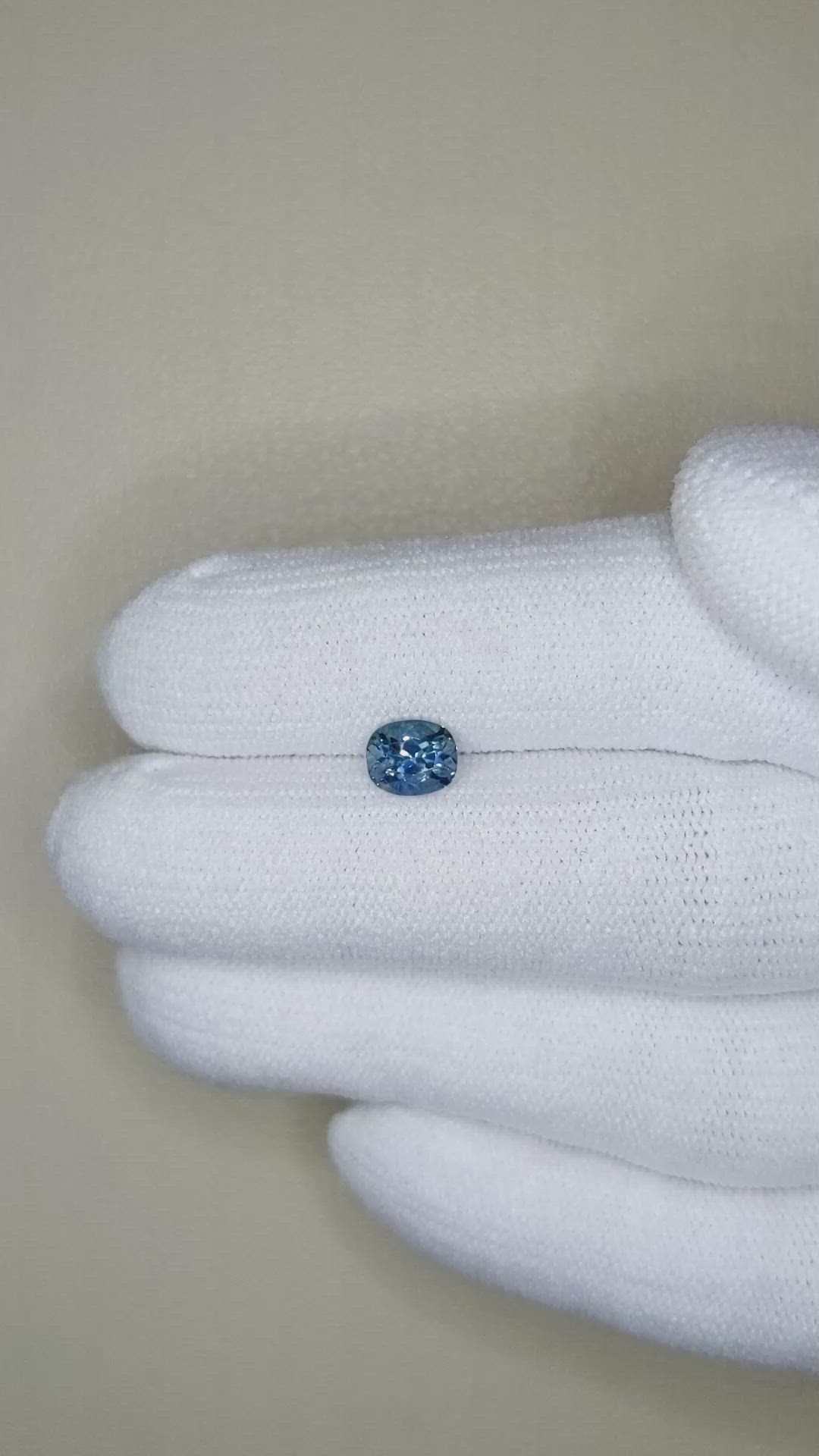 0.84 Ct. Blue Sapphire from Montana Size Video